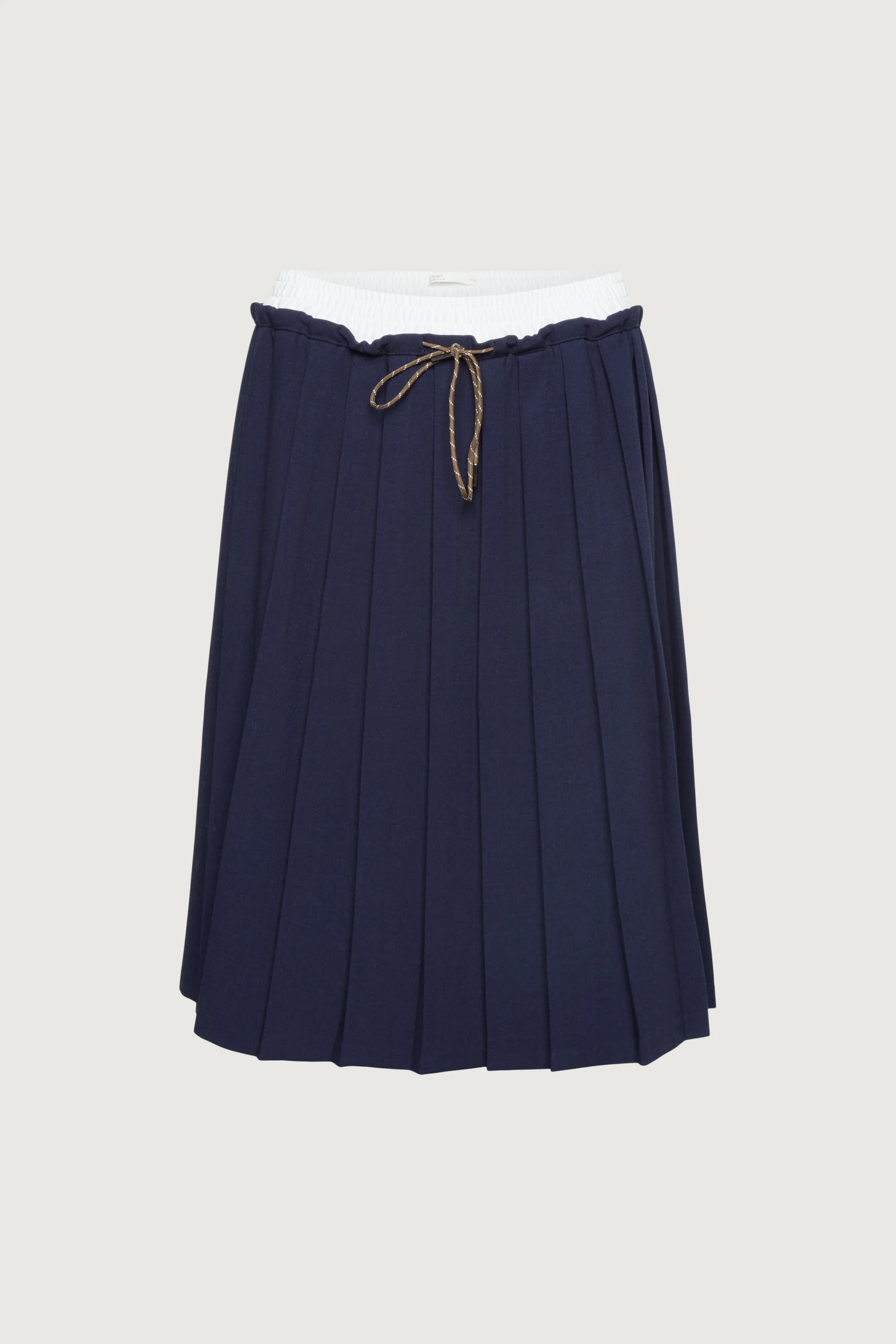 EXPOSED WAIST PLEATED MIDI SKIRT - Image 5