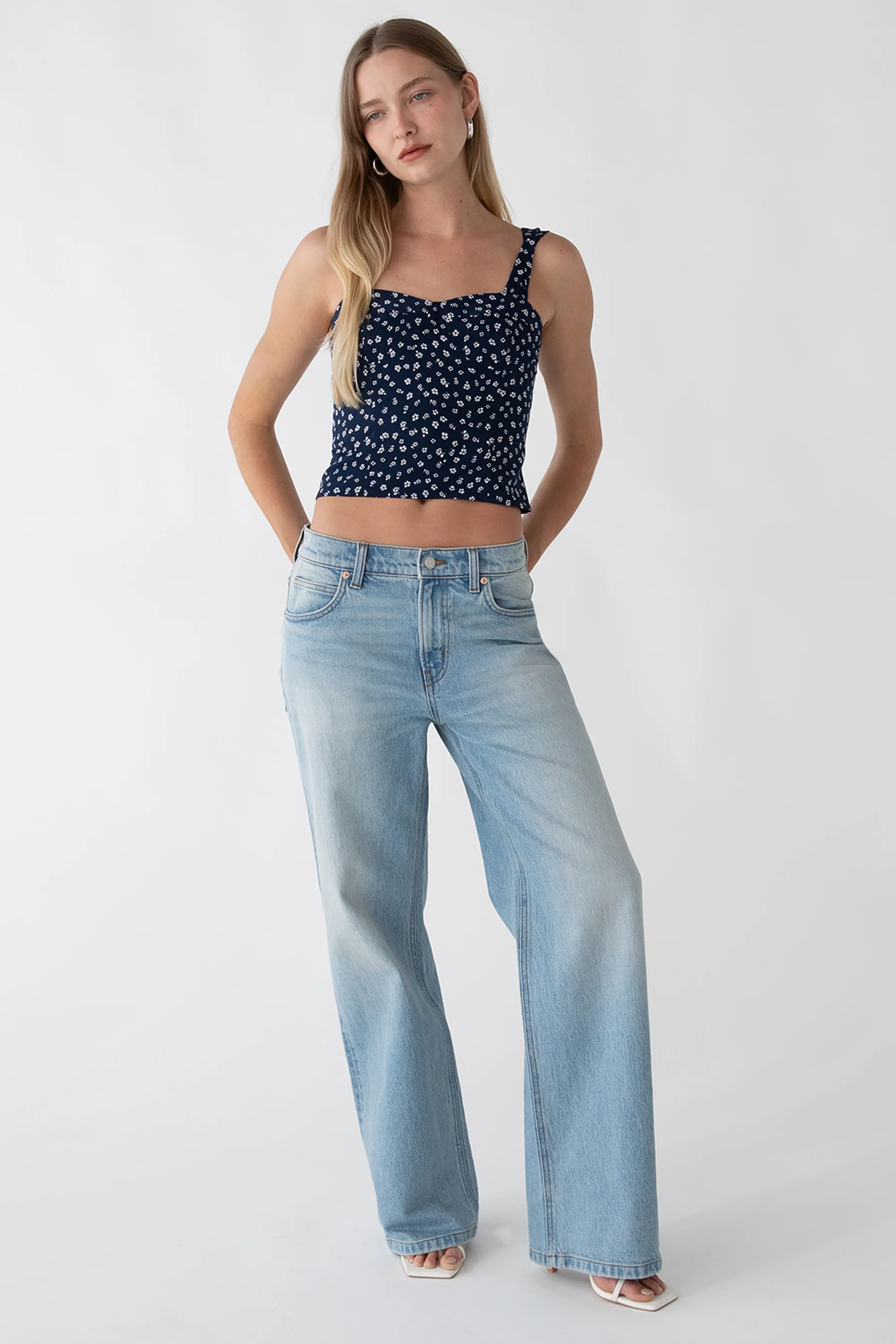 FLORAL BUSTIER TOP - Image 2