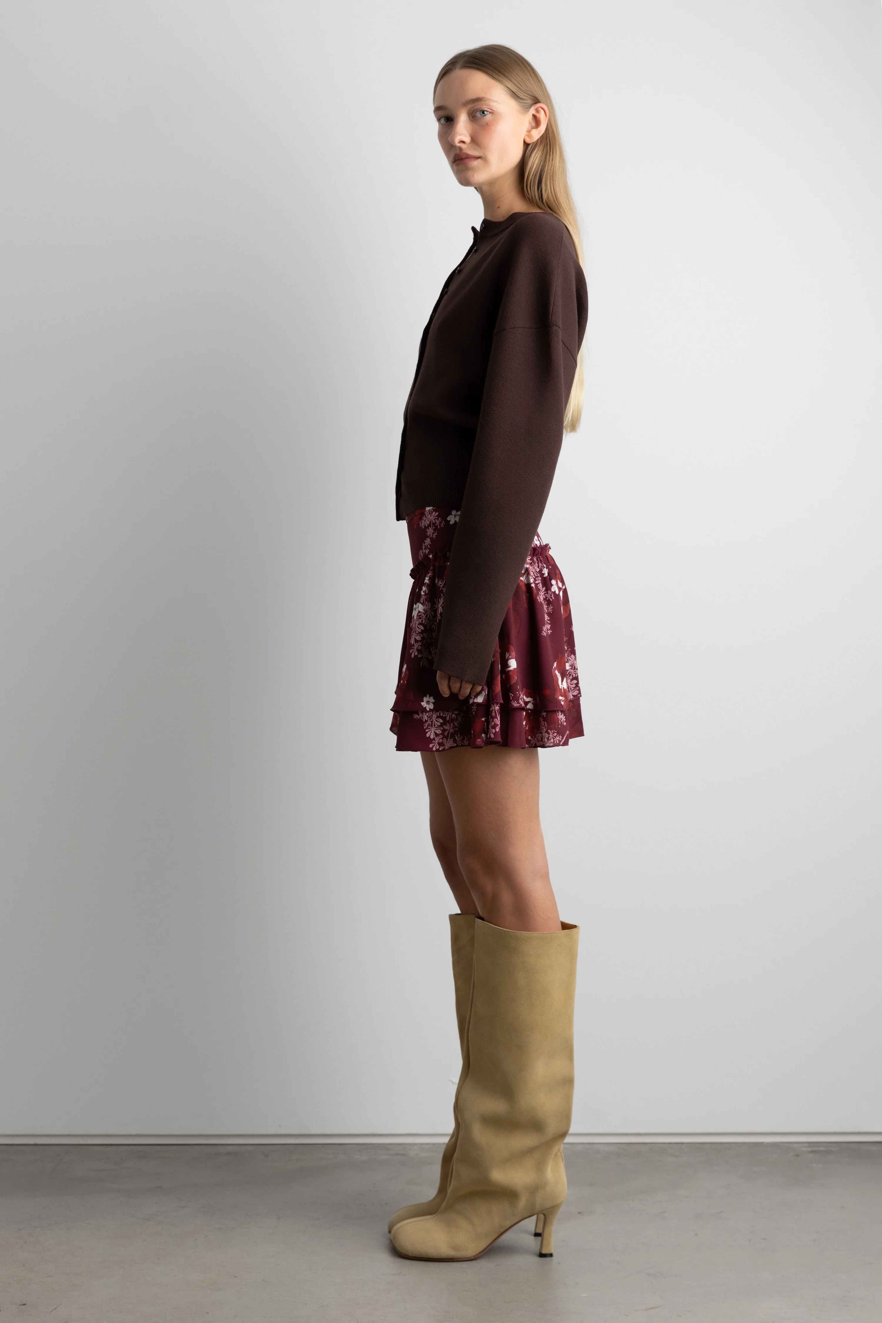 FLORAL PRINT MINI SKIRT - Image 3