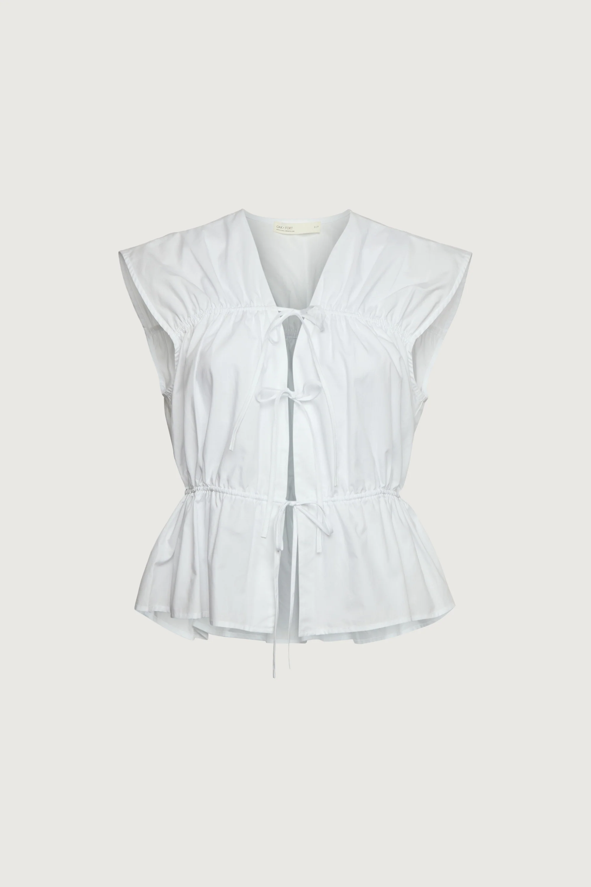 GATHERED TOP WITH FRONT TIES - Image 8