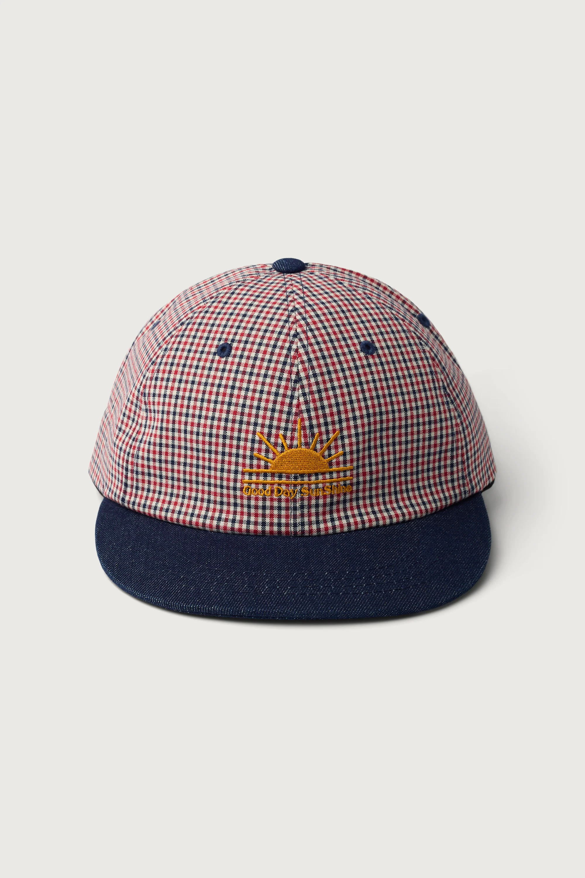 'GOOD DAY SUNSHINE' GINGHAM CAP - Image 3
