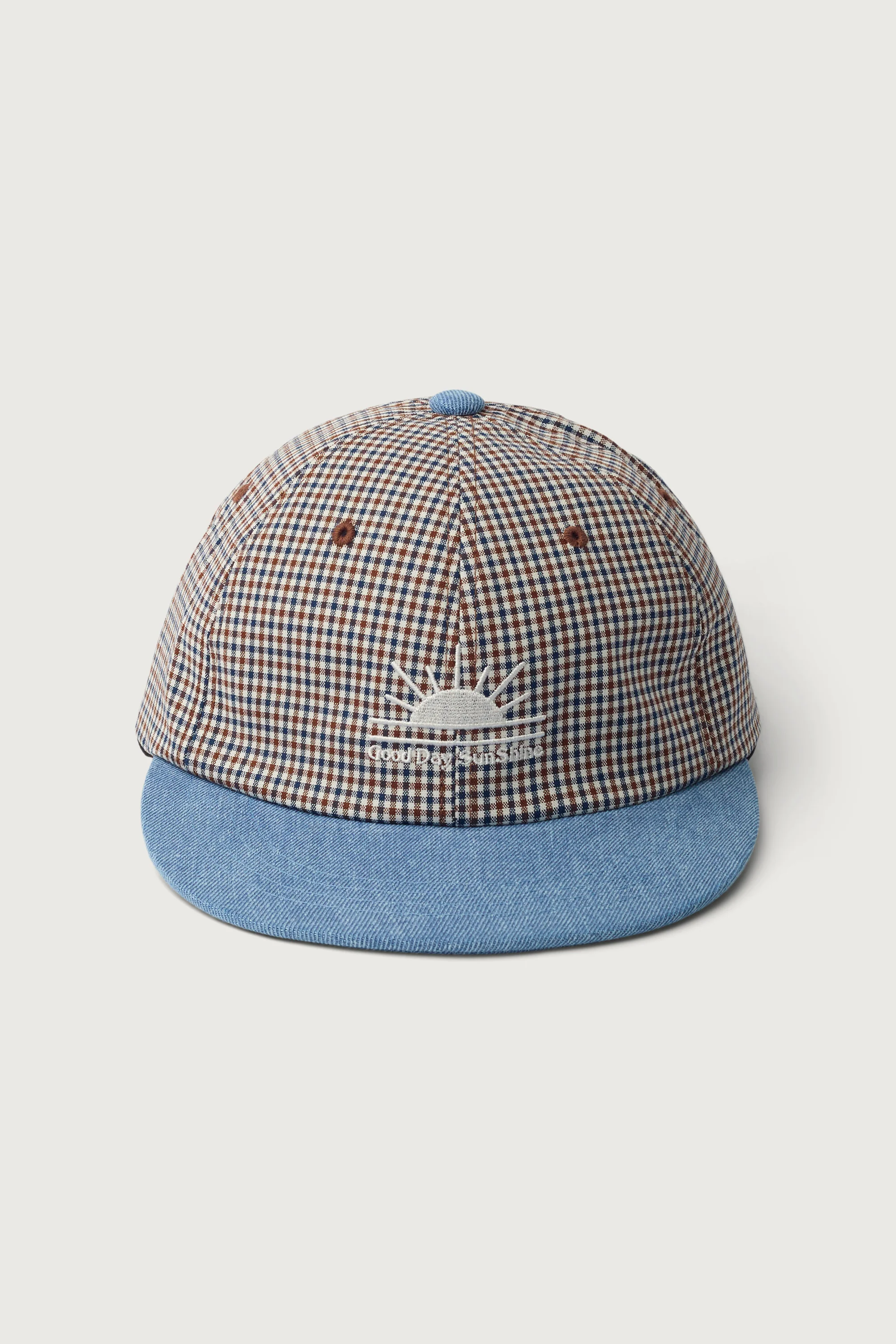 'GOOD DAY SUNSHINE' GINGHAM CAP - Image 4