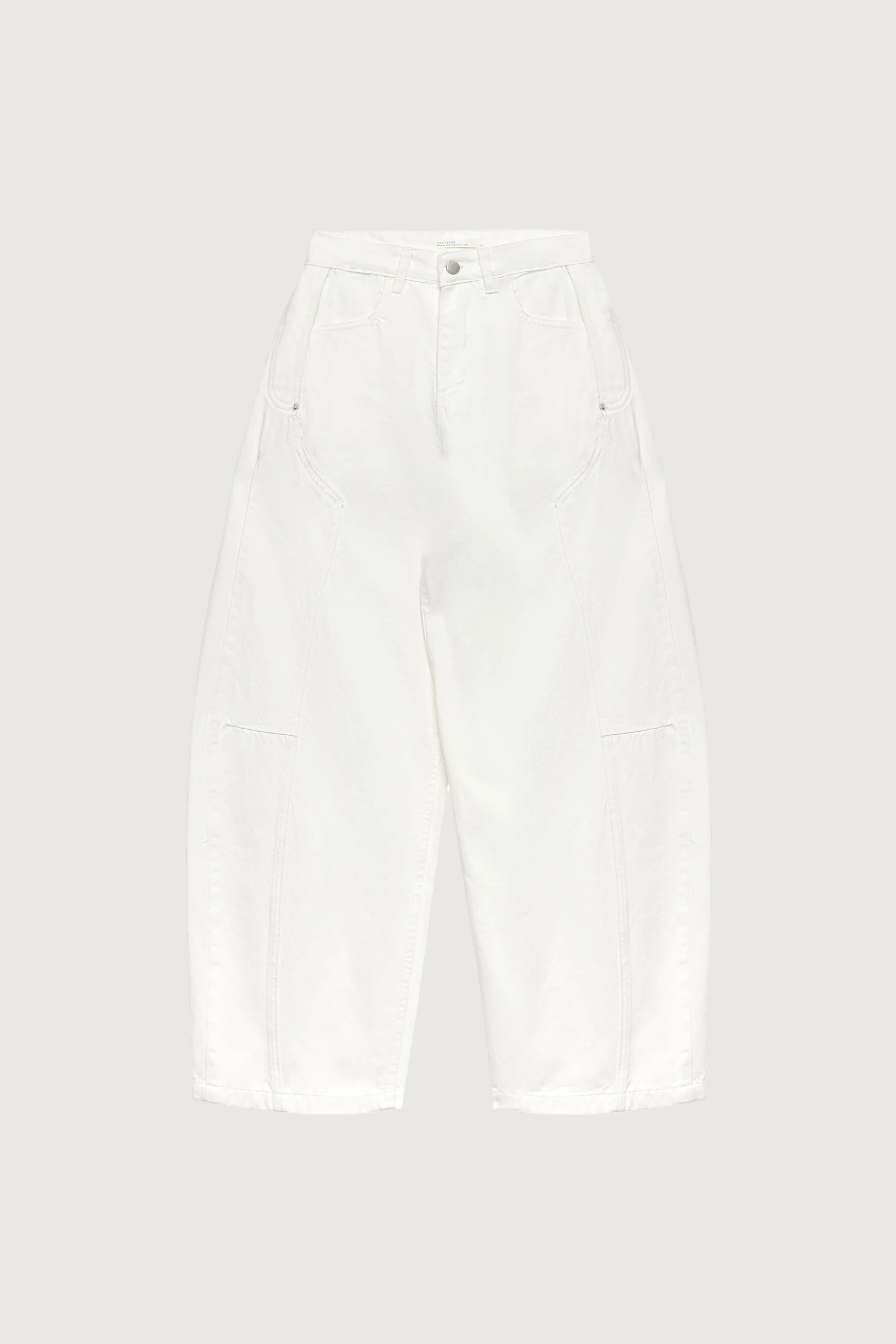 WHITE WORKWEAR BARREL JEAN - Image 5
