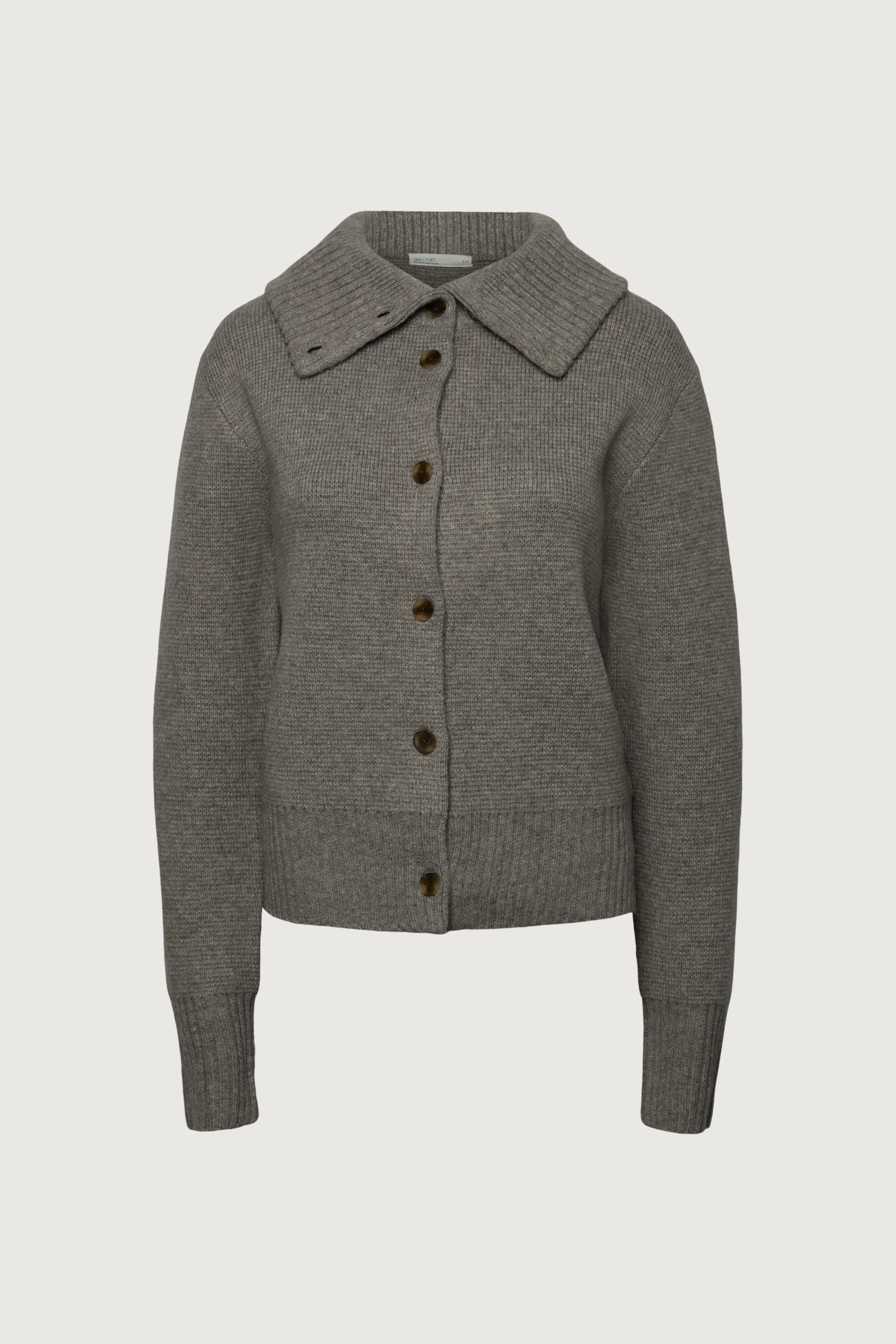 HIGH COLLAR BUTTON FRONT CARDIGAN - Image 8