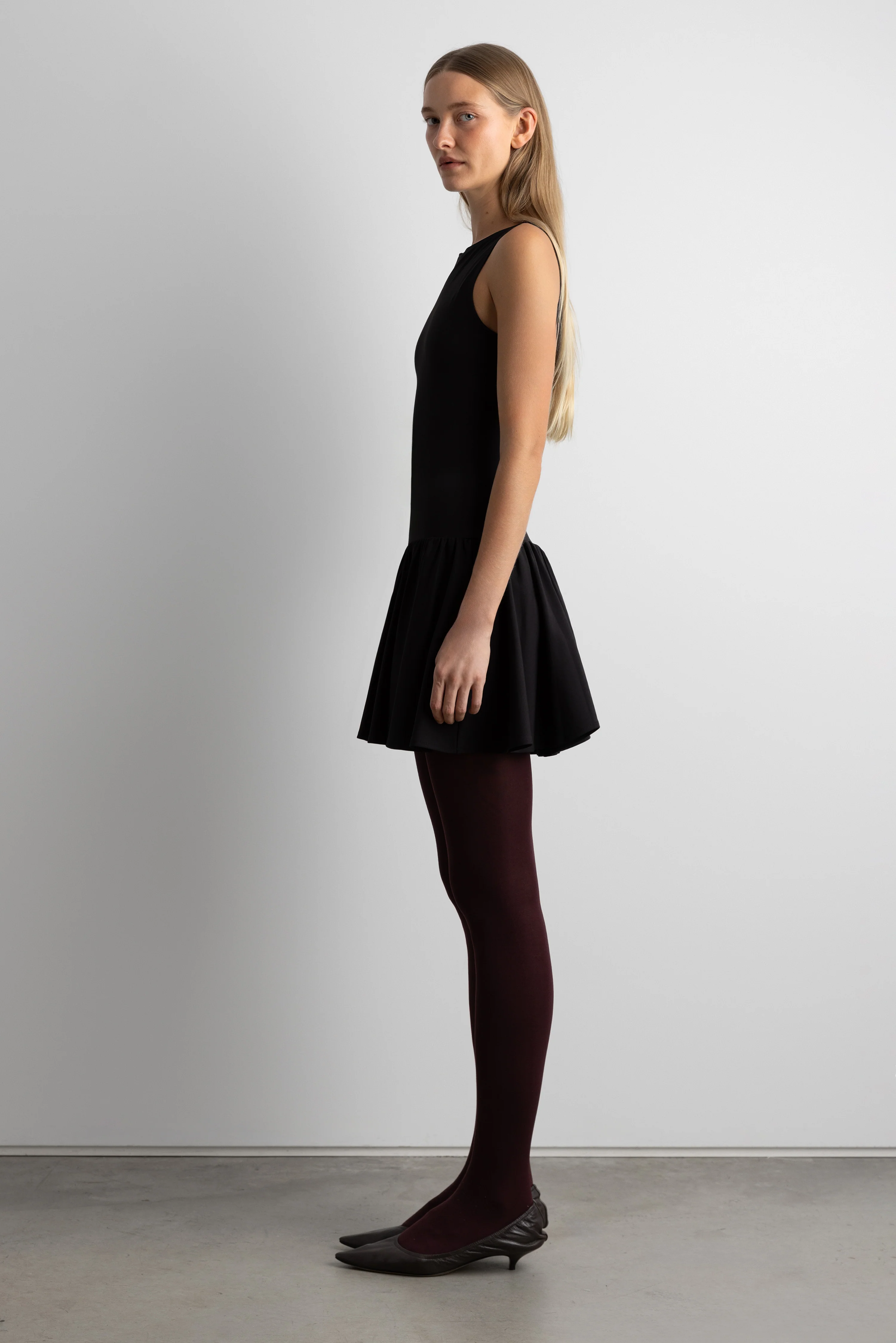 HIGH NECK MINI DRESS - Image 2