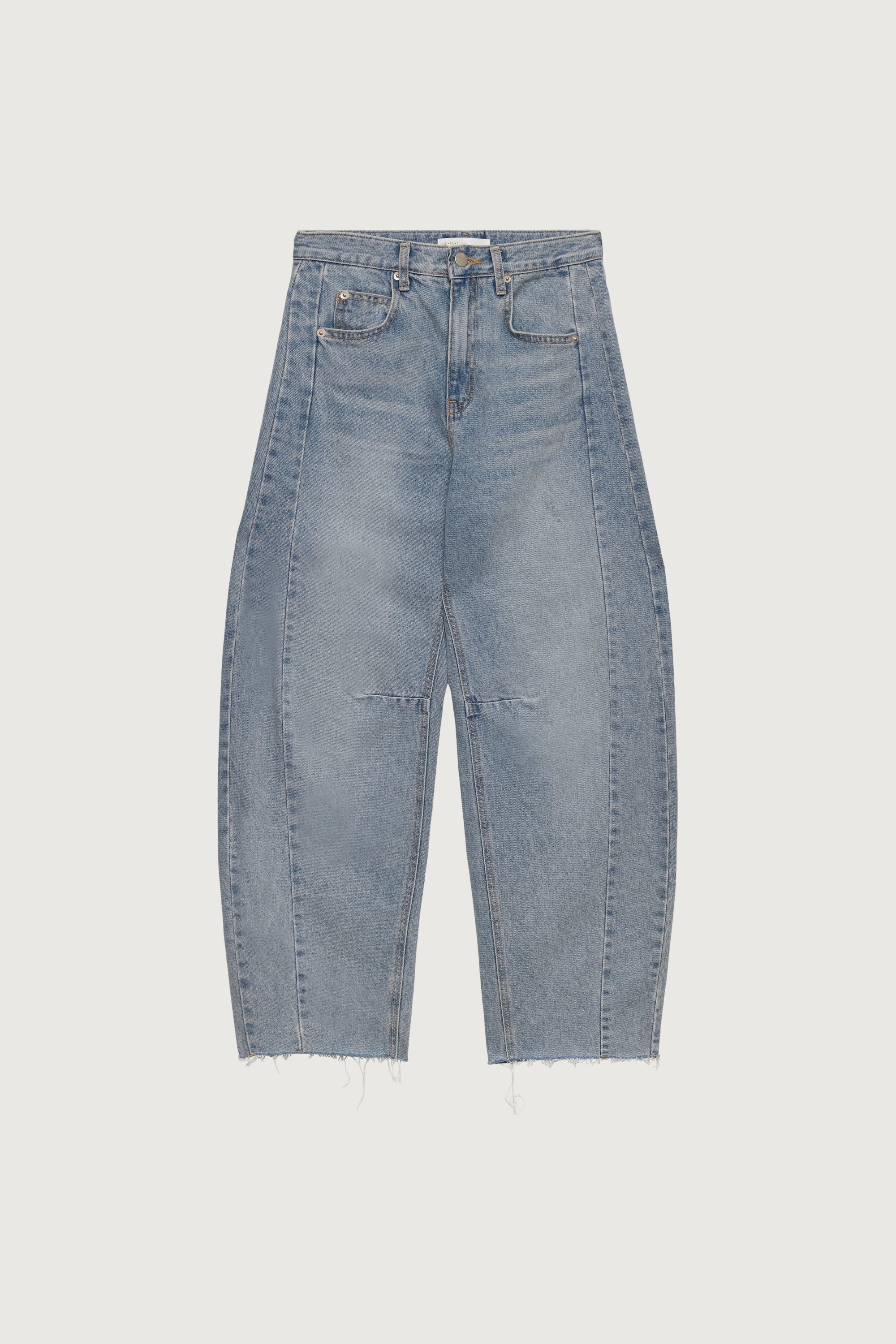 HIGH RISE VINTAGE WASH BARREL JEAN - Image 5