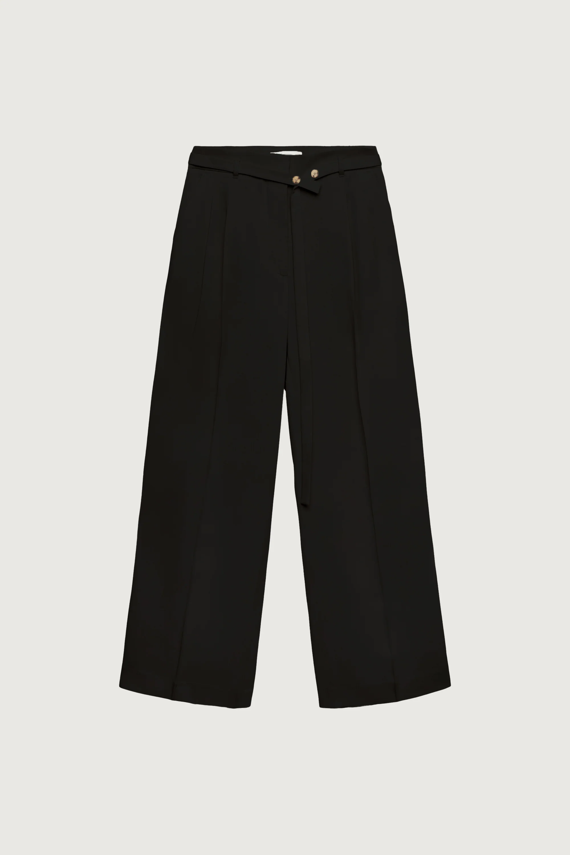 HIGH-RISE WIDE LEG BELT DETAIL TROUSER - Image 5