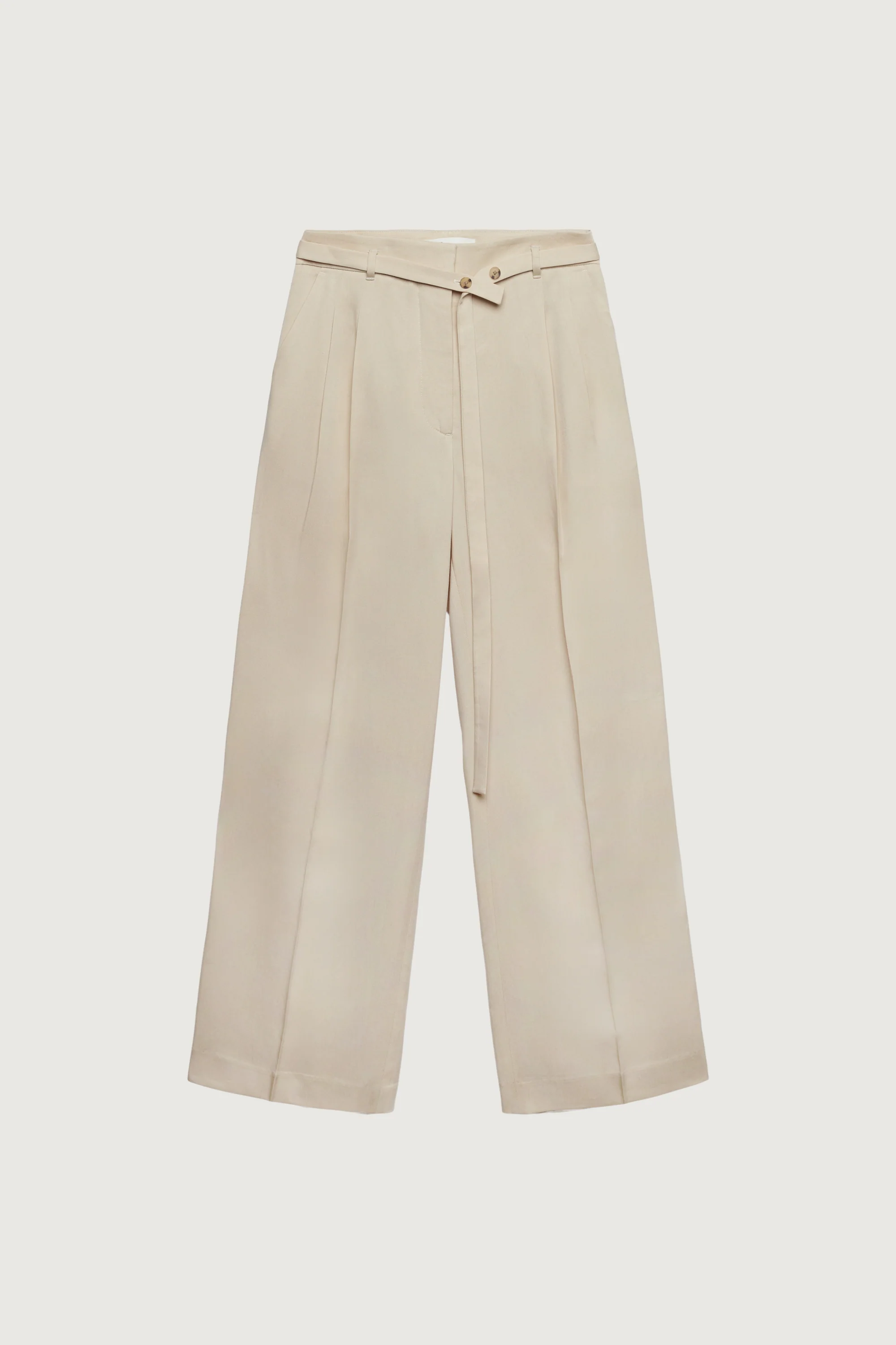 HIGH-RISE WIDE LEG BELT DETAIL TROUSER - Image 6