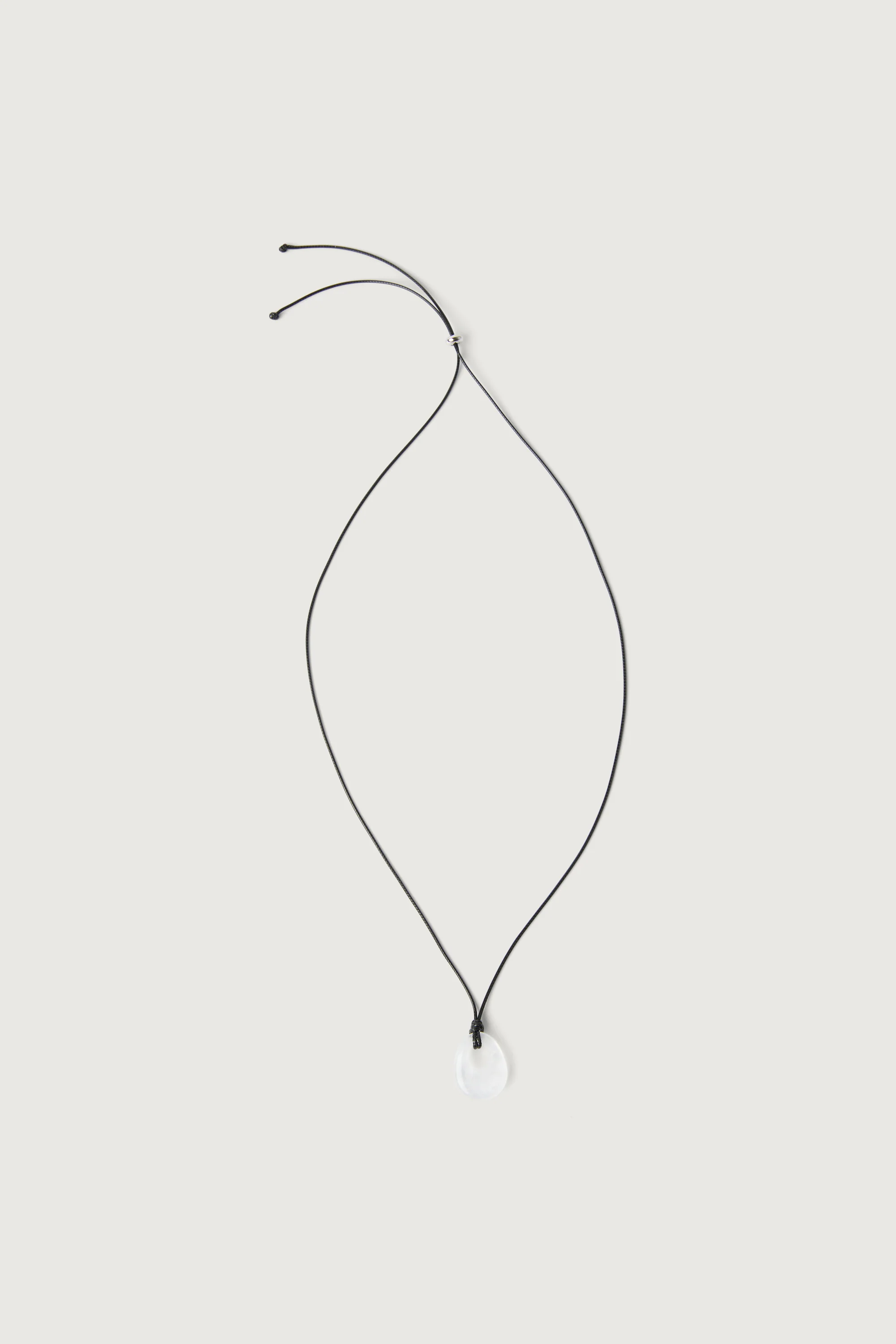 HOLLOW STONE PENDANT NECKLACE - Image 3