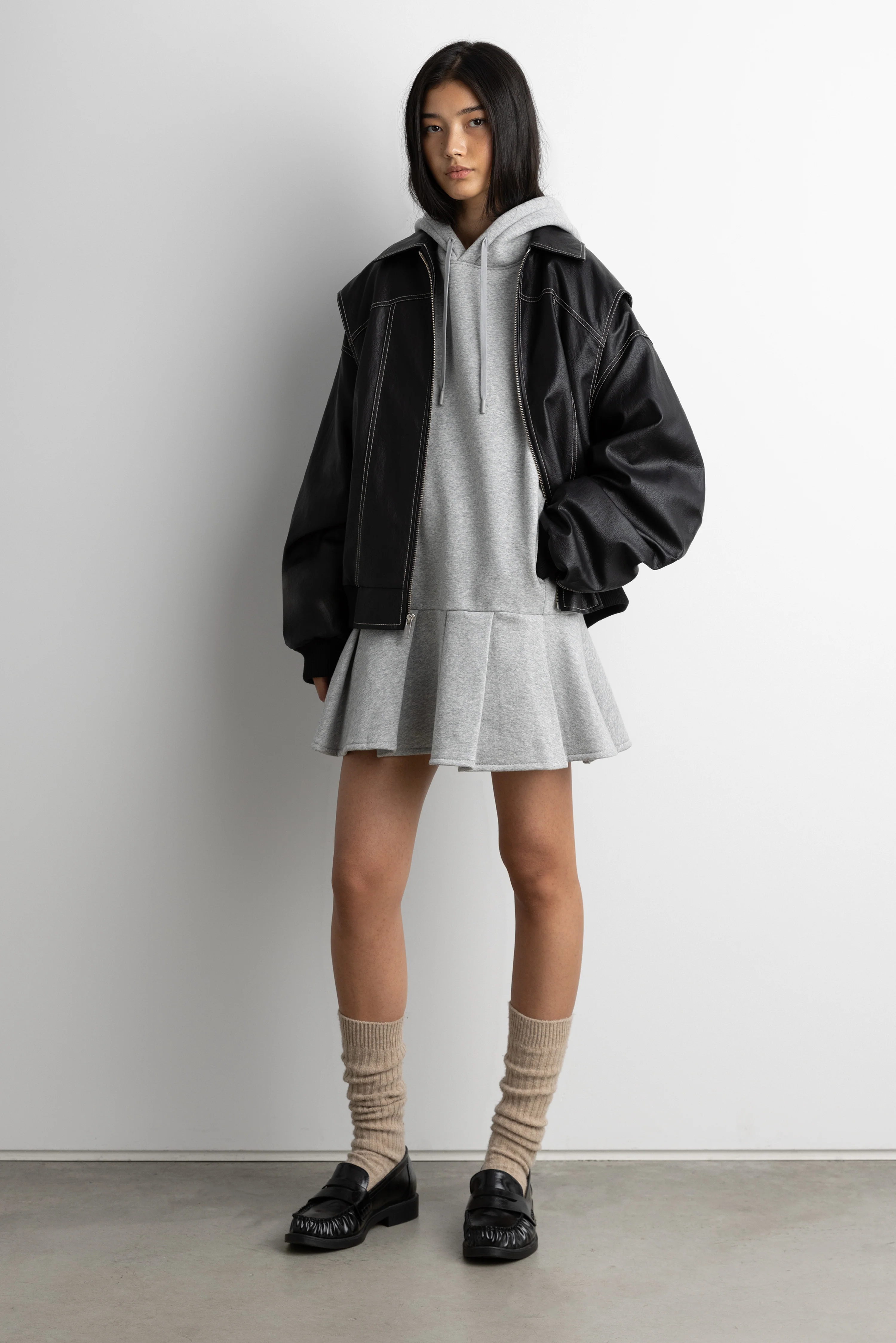 HOODIE MINI DRESS