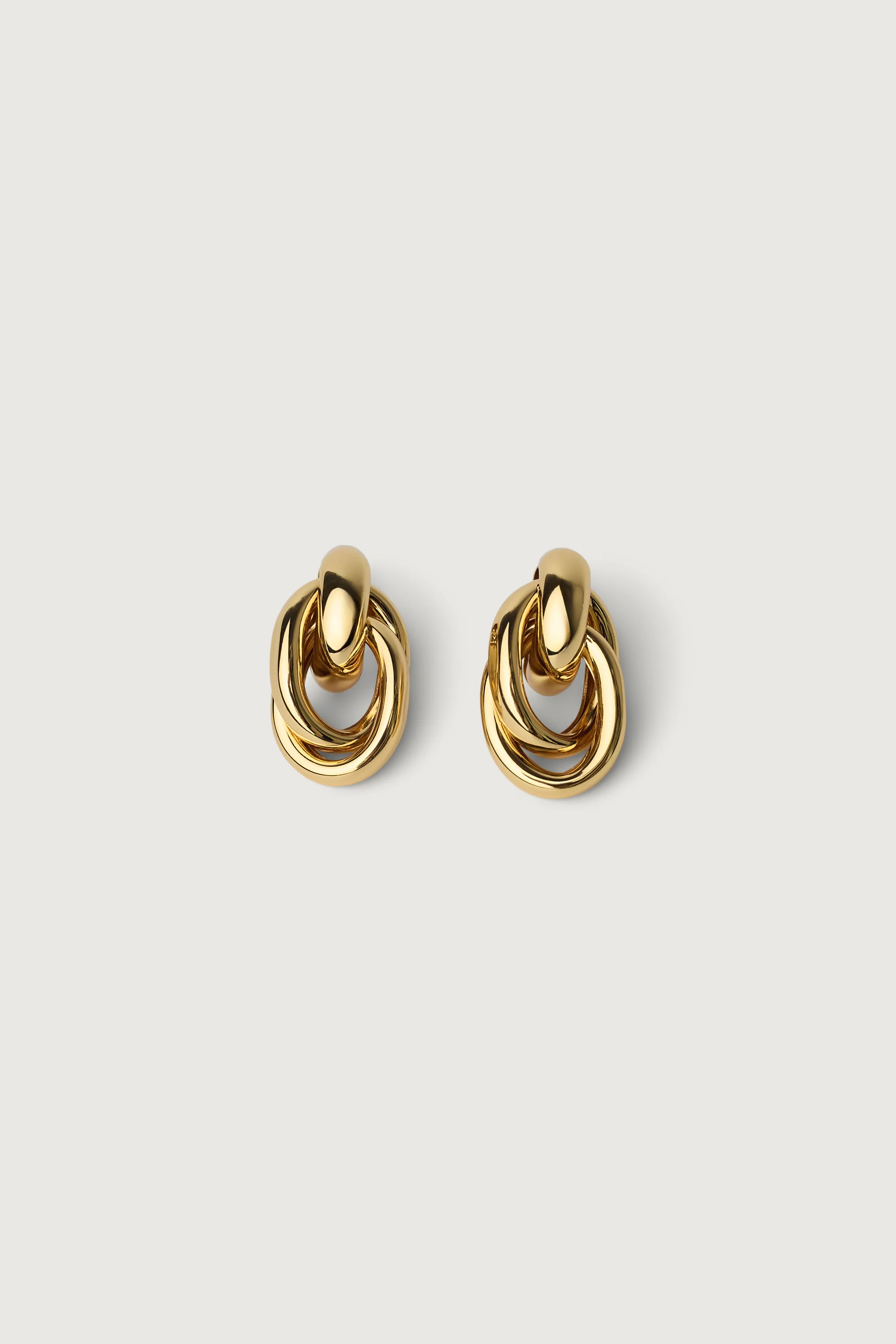 INTERLOCKING RING EARRINGS - Image 3