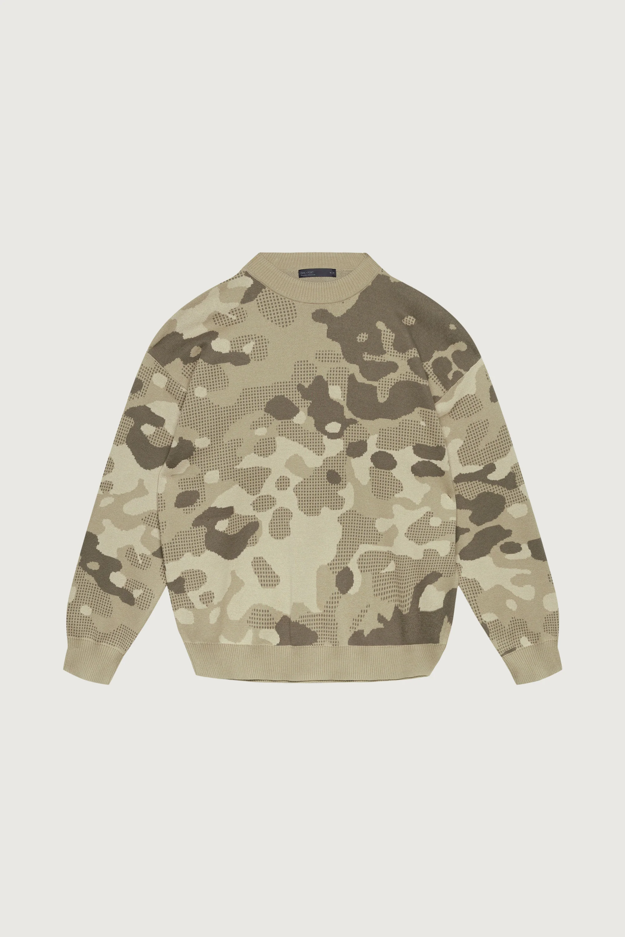JACQUARD CAMO KNIT SWEATER - Image 4