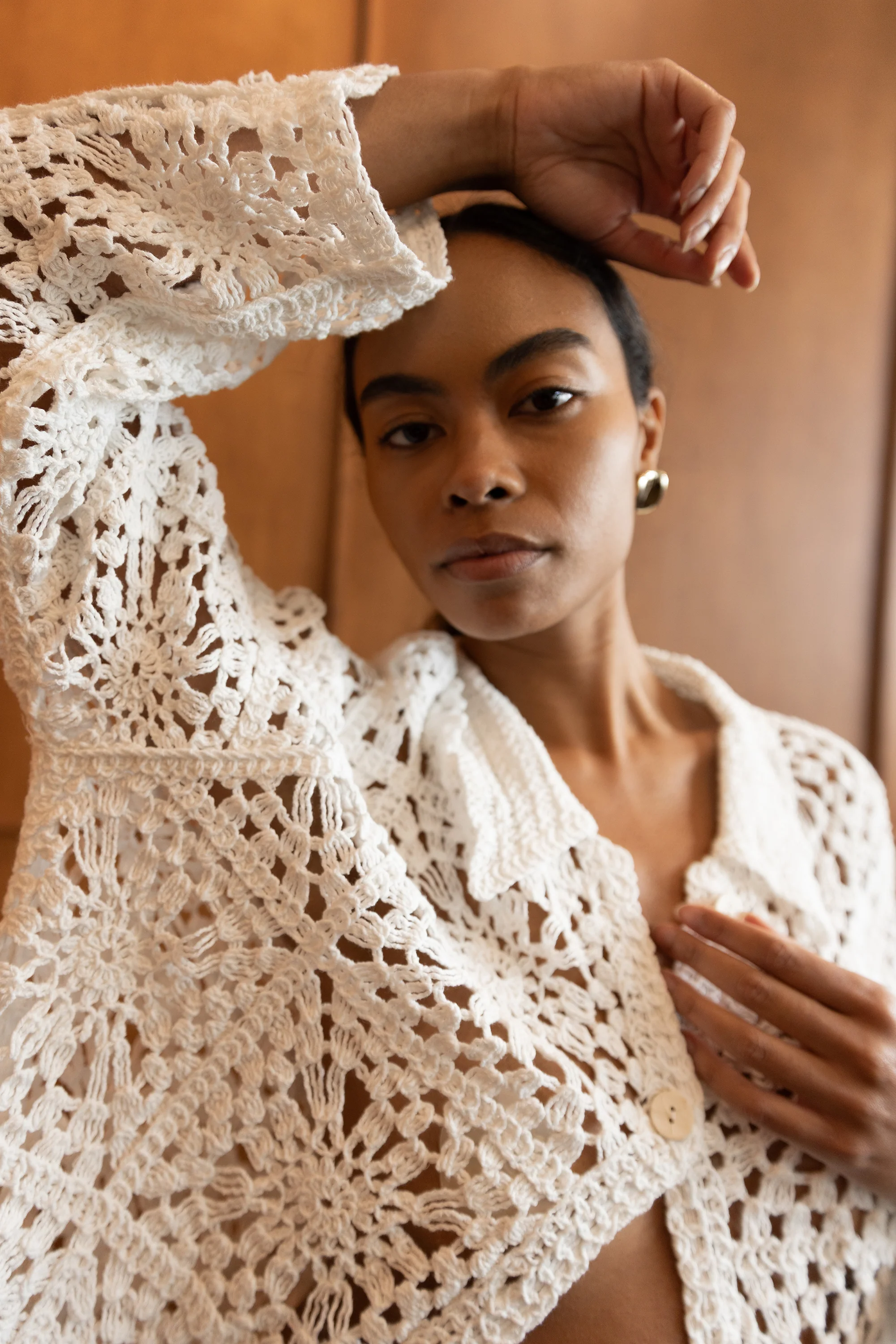 CROCHET BUTTON UP SHIRT - Image 2