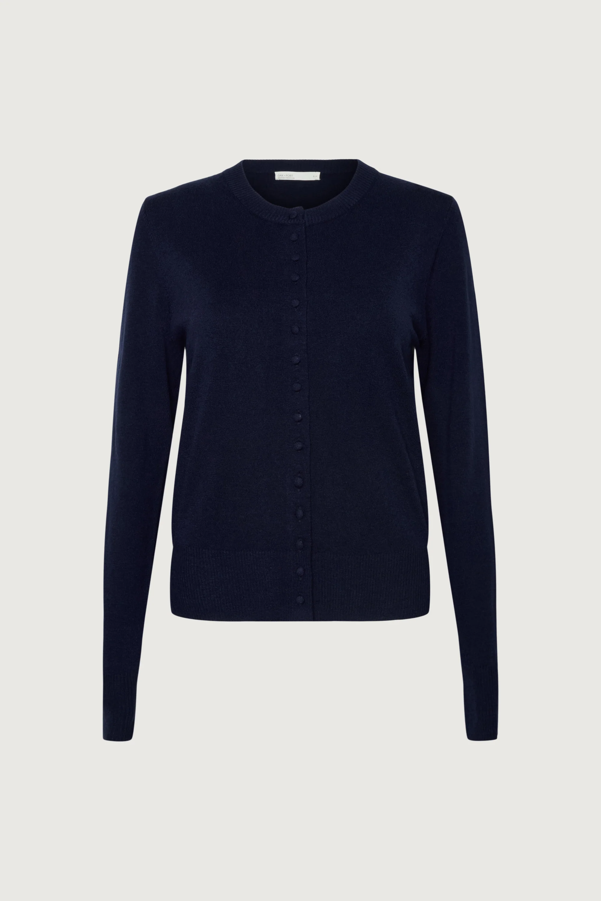 KNIT COVERED BUTTON FRONT CARDIGAN - Image 5