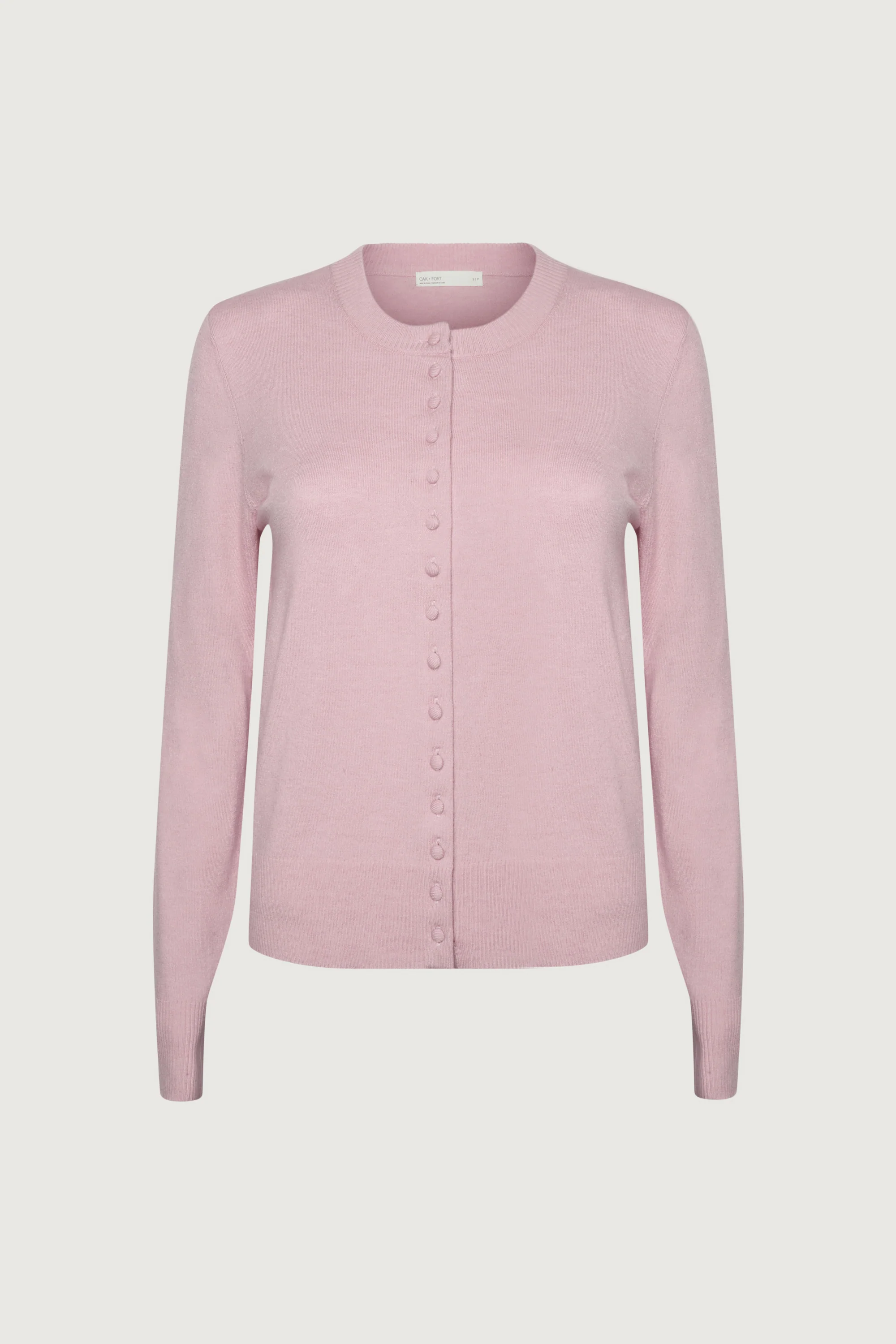 KNIT COVERED BUTTON FRONT CARDIGAN - Image 6