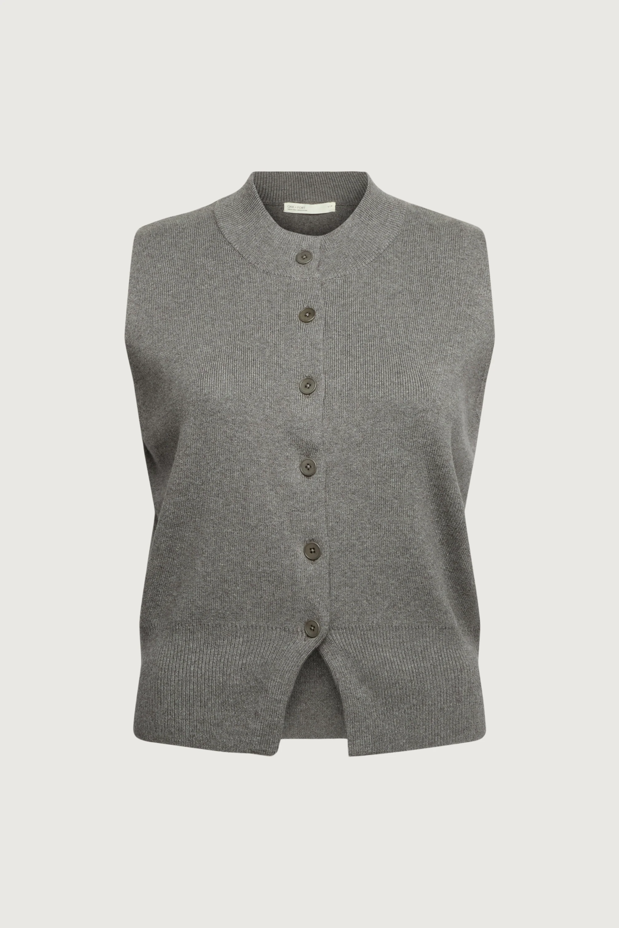 KNIT MOCKNECK BUTTON UP VEST - Image 6