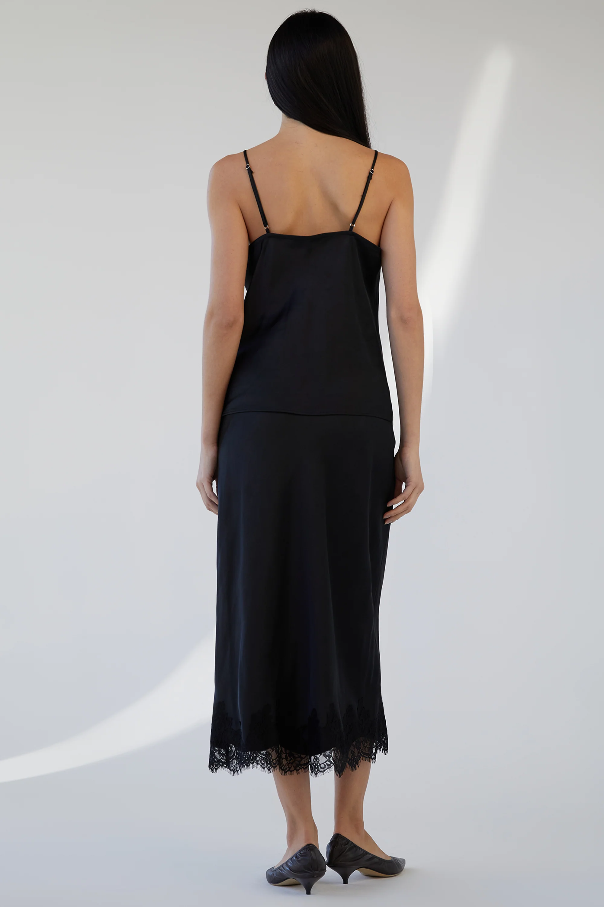 LACE TRIM SATIN CAMISOLE TANK - Image 6