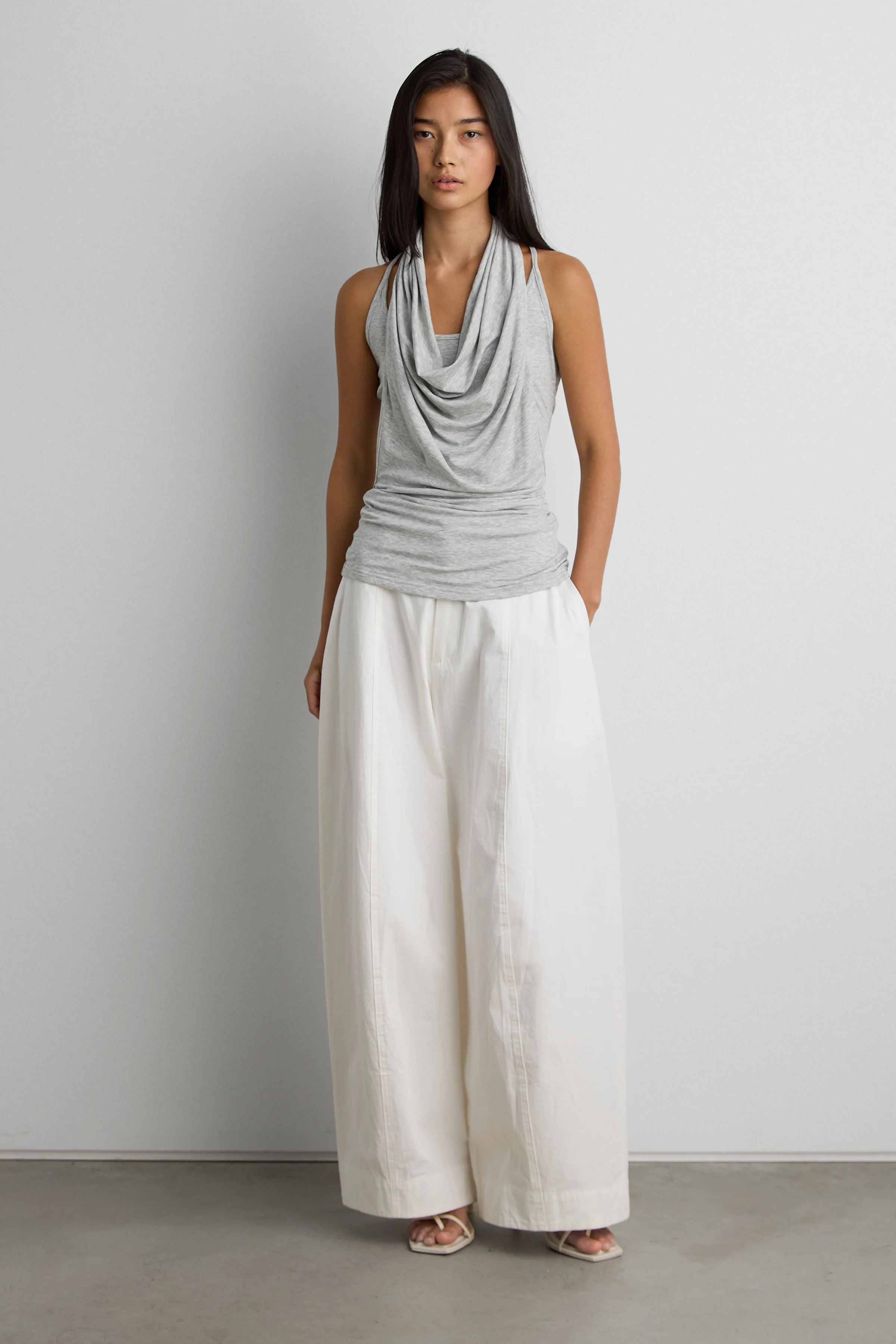 LAYERED COWL NECK TOP - Image 4