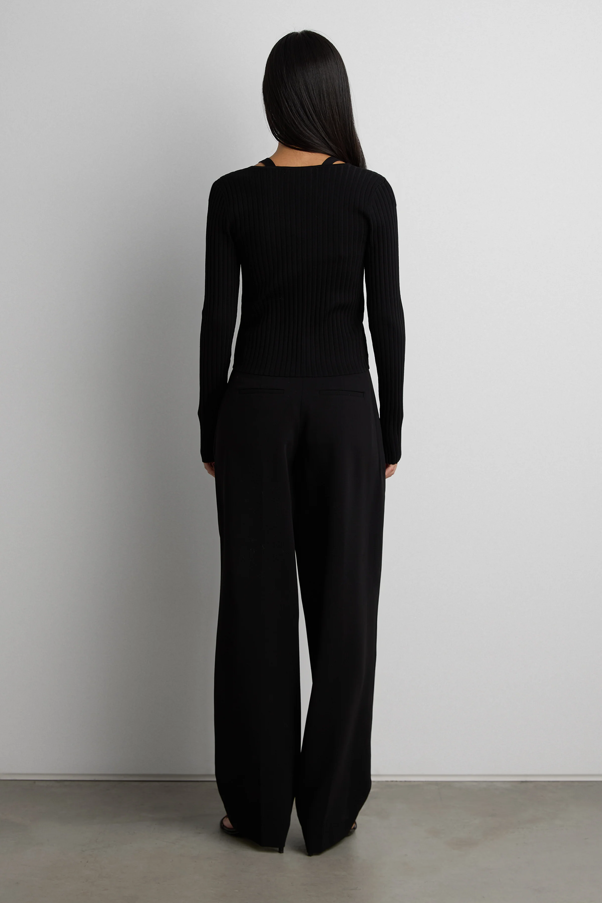LAYERED EFFECT HALTER CARDIGAN - Image 4