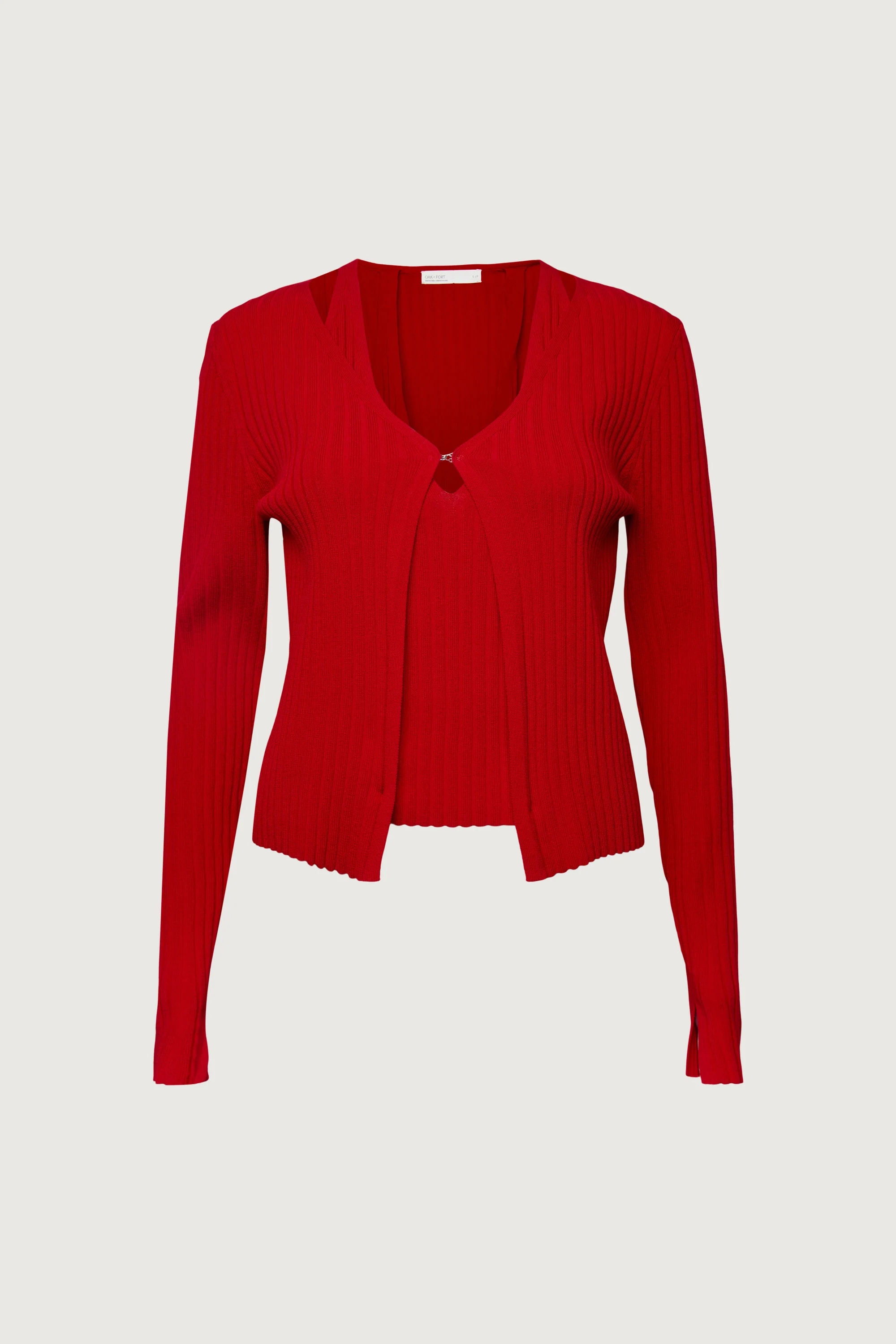 LAYERED EFFECT HALTER CARDIGAN - Image 6