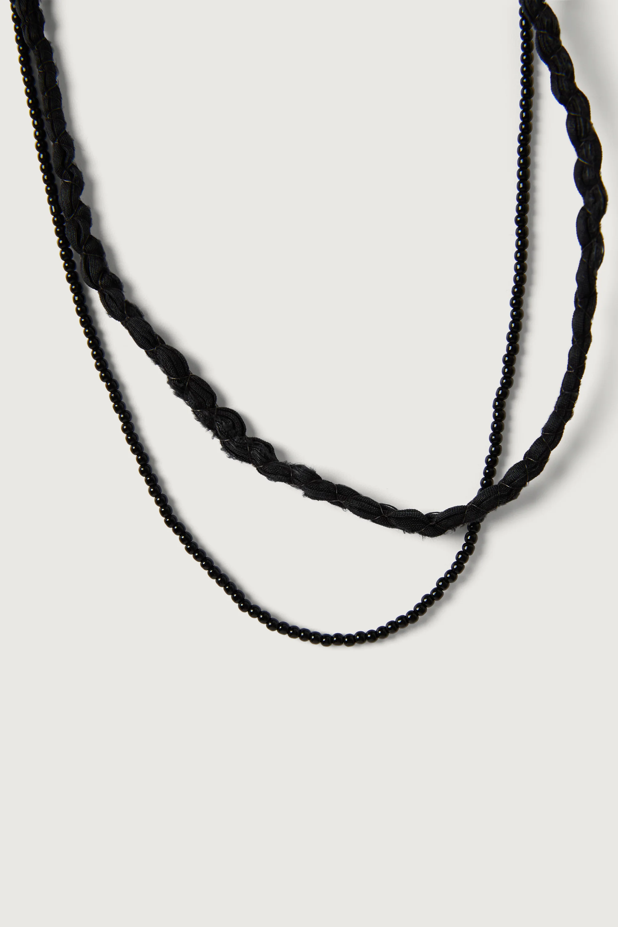 LAYERED NECKLACE WITH PENDANTS - Image 2