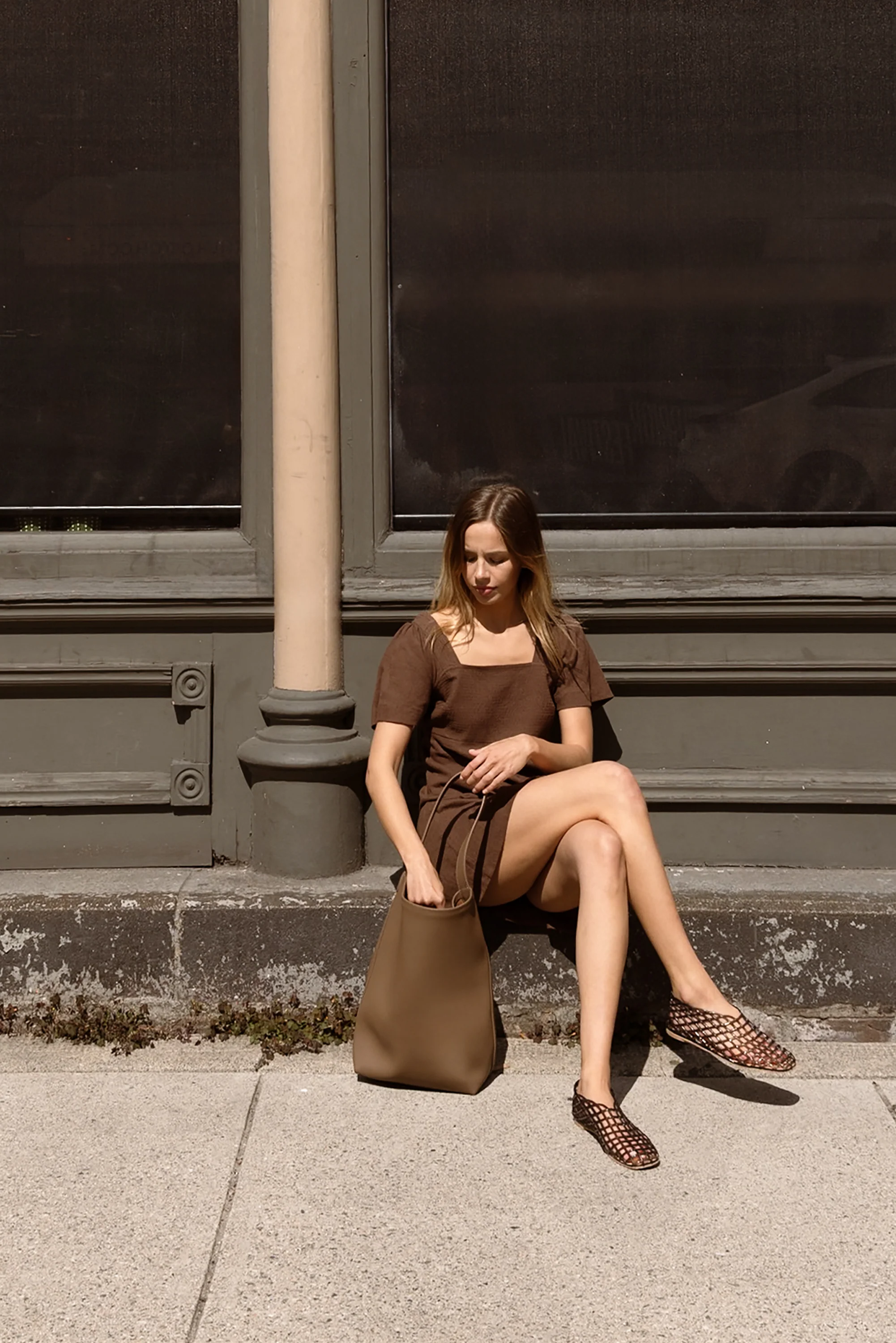 AMELIA LEATHER TOTE BAG - Image 4