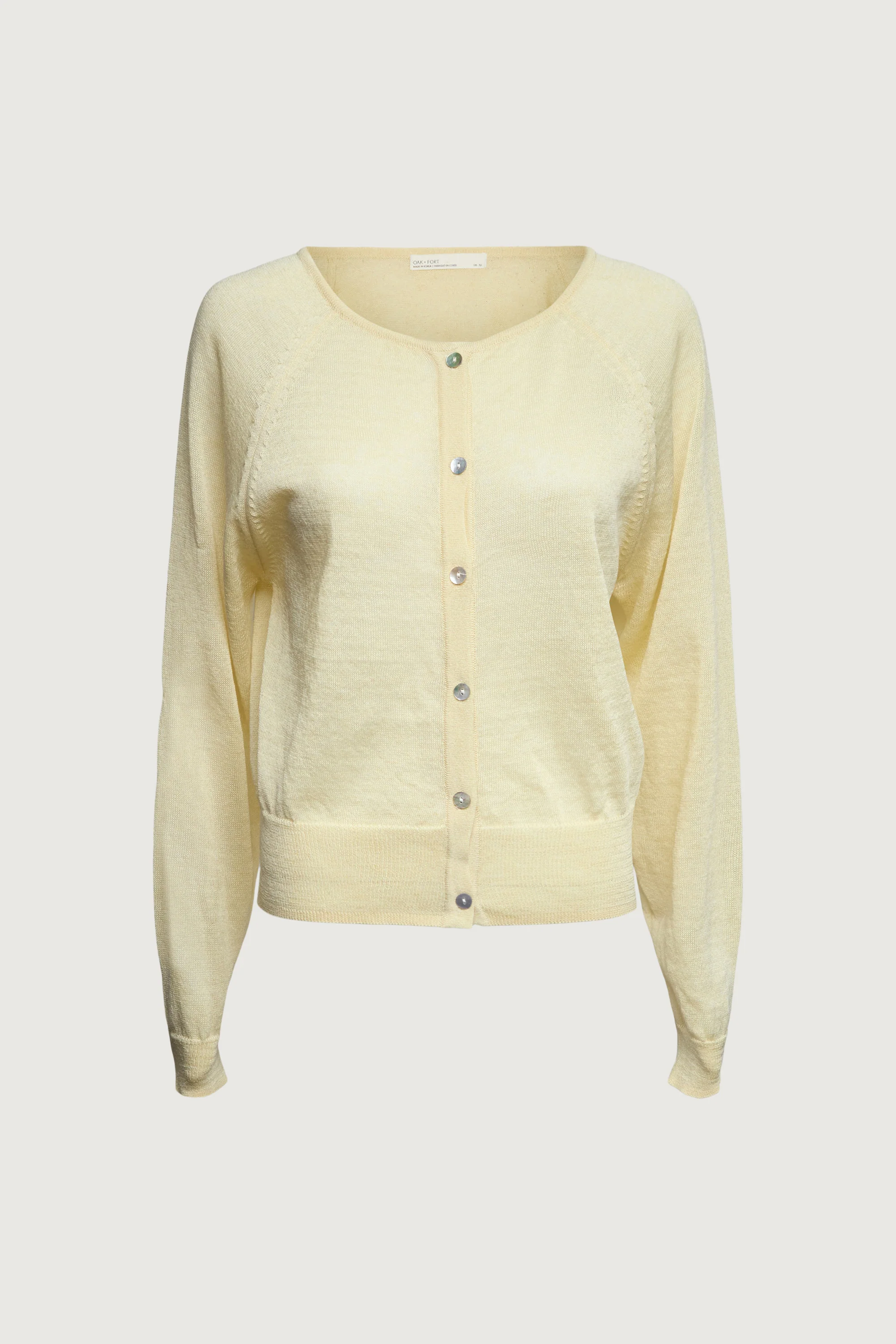 LINEN BLEND BUTTON-UP CARDIGAN - Image 5