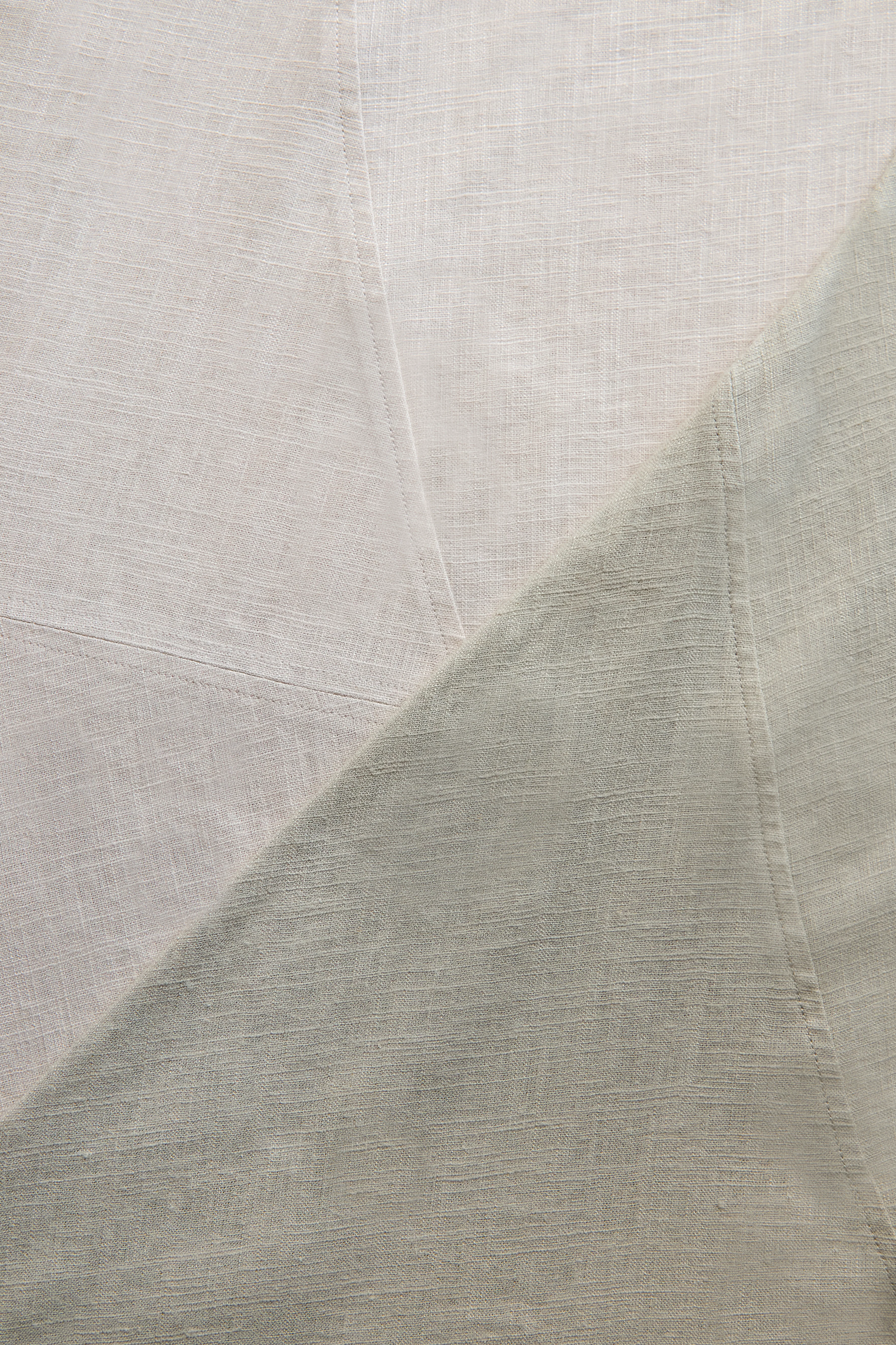 LINEN BLEND SLEEVELESS BIAS CUT MIDI DRESS - Image 11