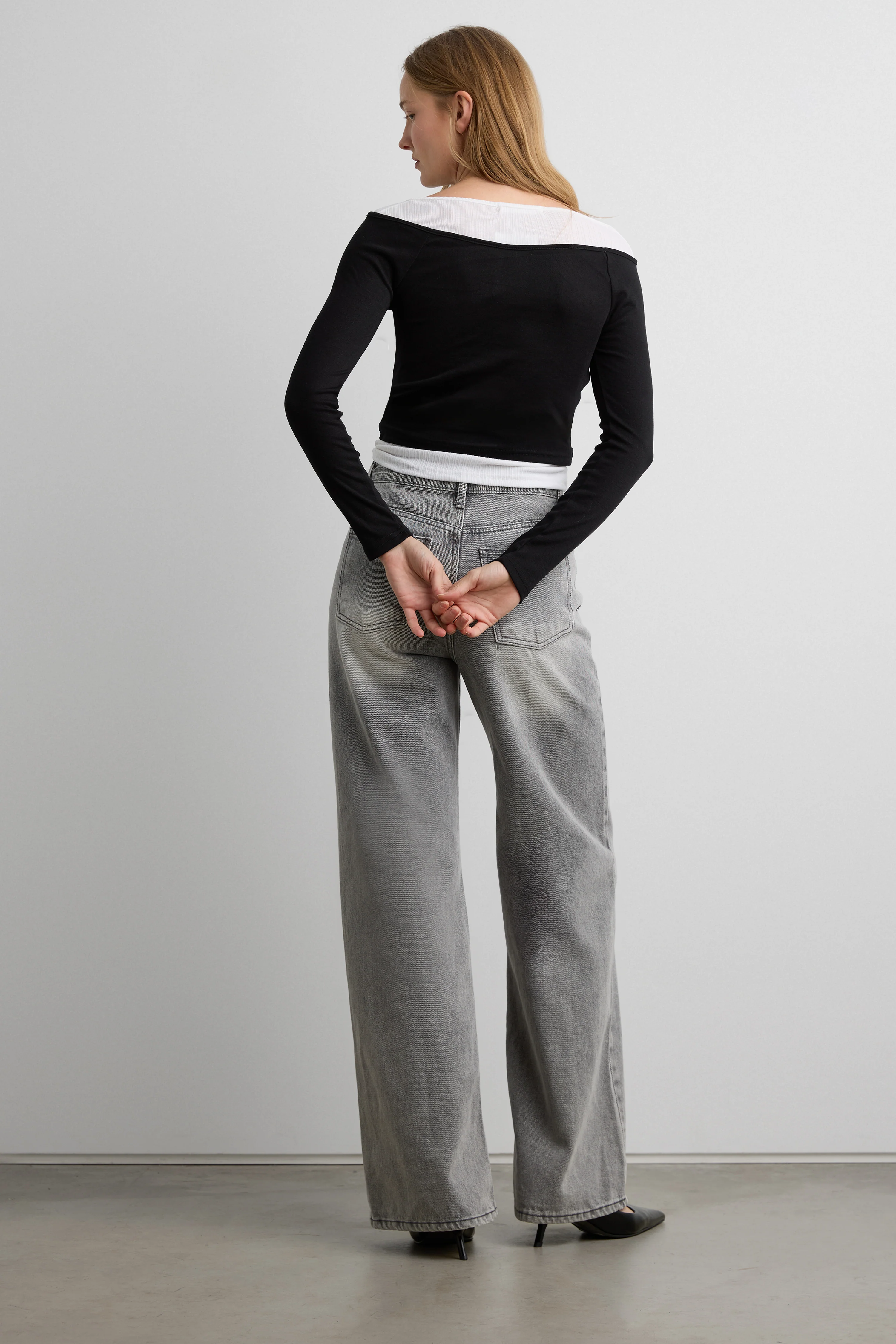 LAYERED BOAT NECK TOP - Image 5