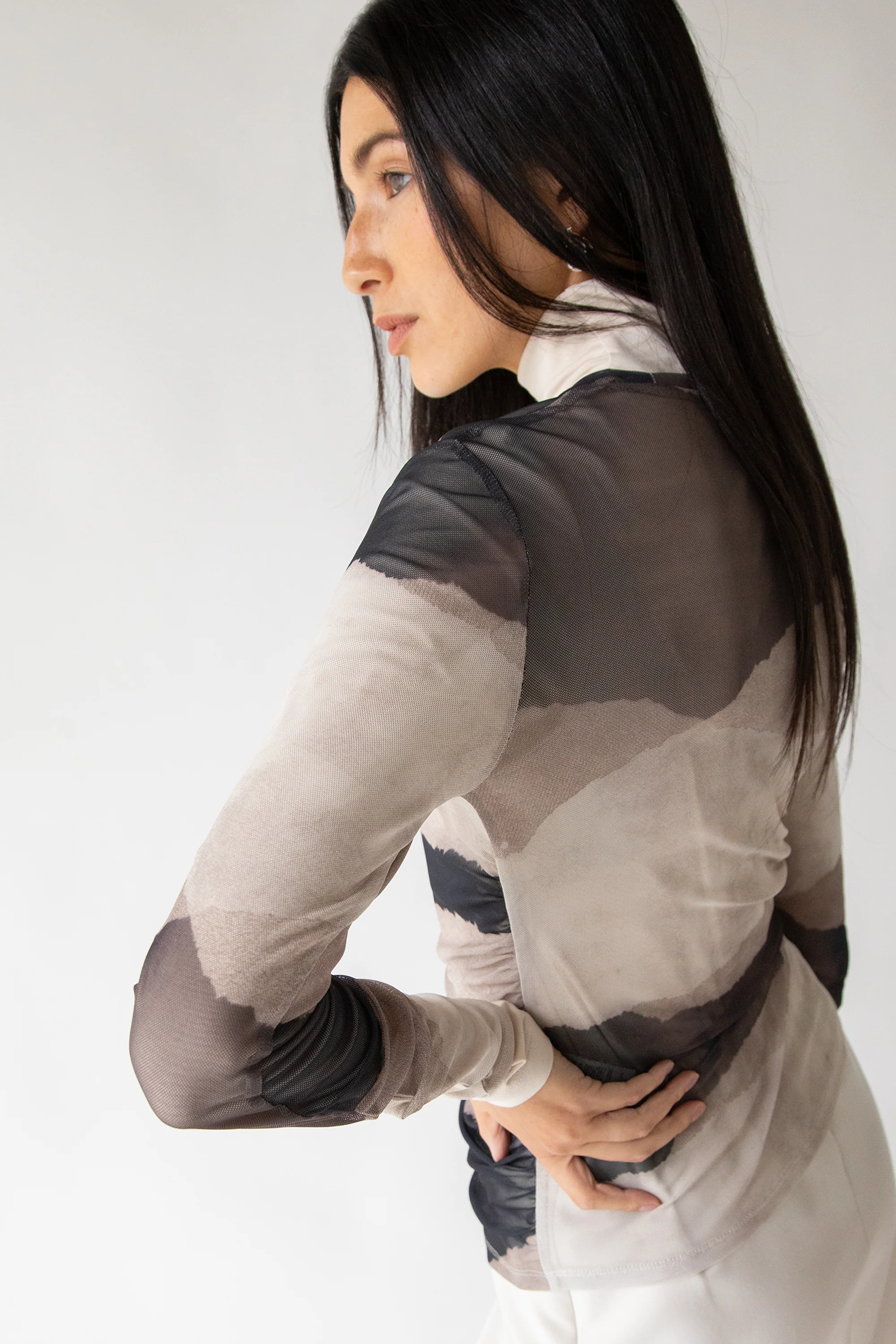 MESH LONG SLEEVE TOP - Image 7
