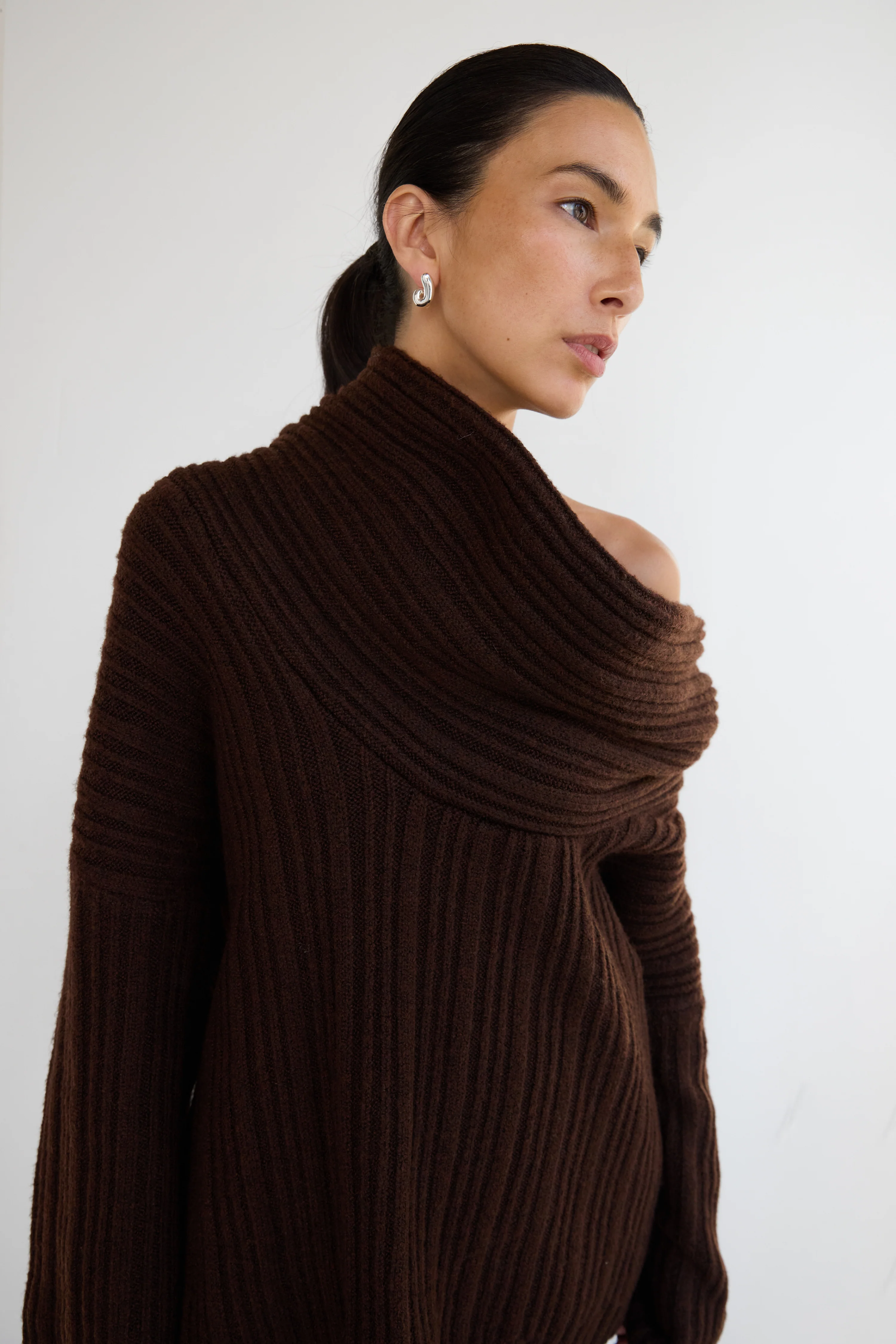OVERSIZED SLOUCHY OFF THE SHOULDER SWEATER - Image 5