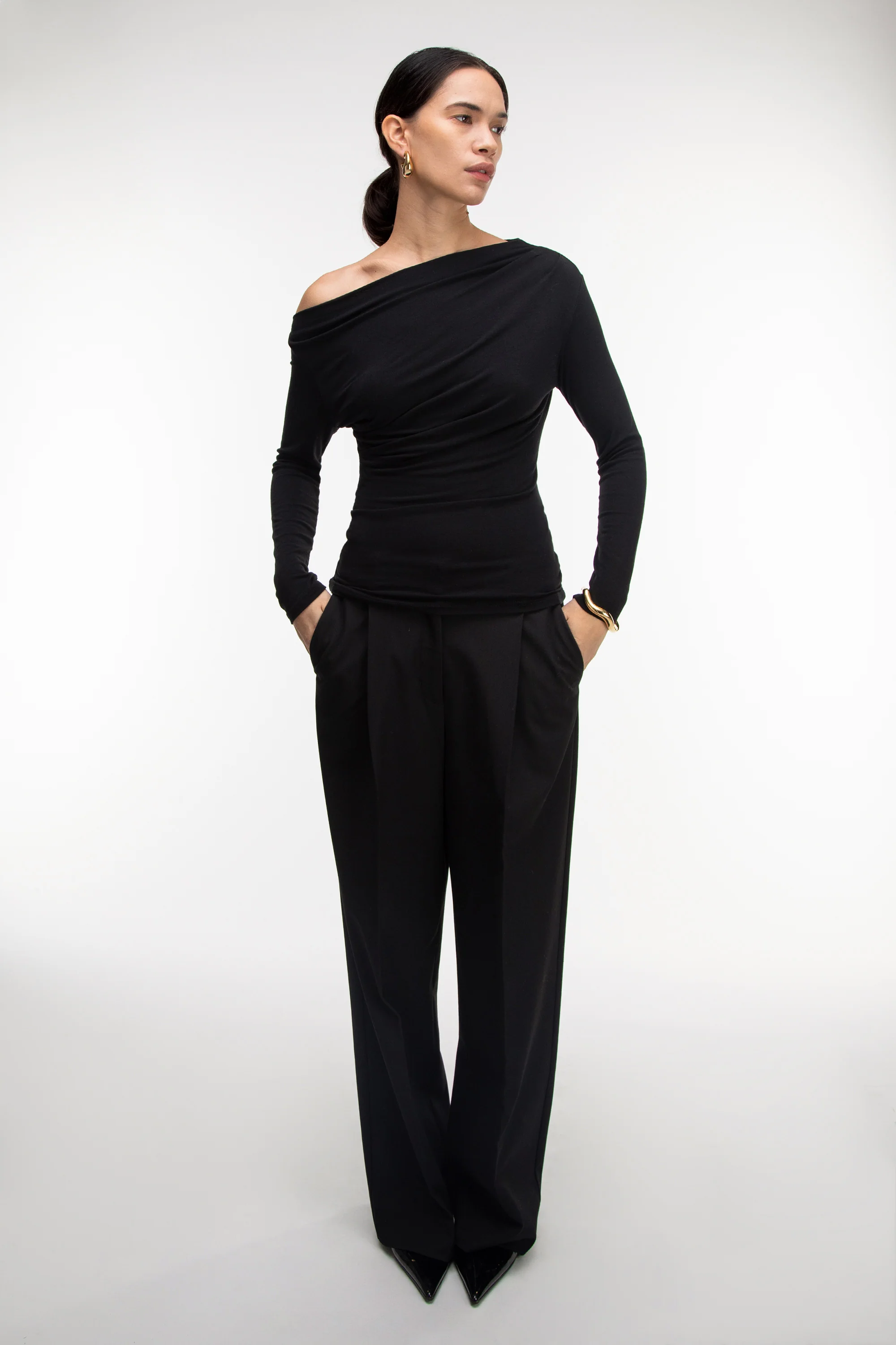 GATHERED OFF SHOULDER TOP - Image 3