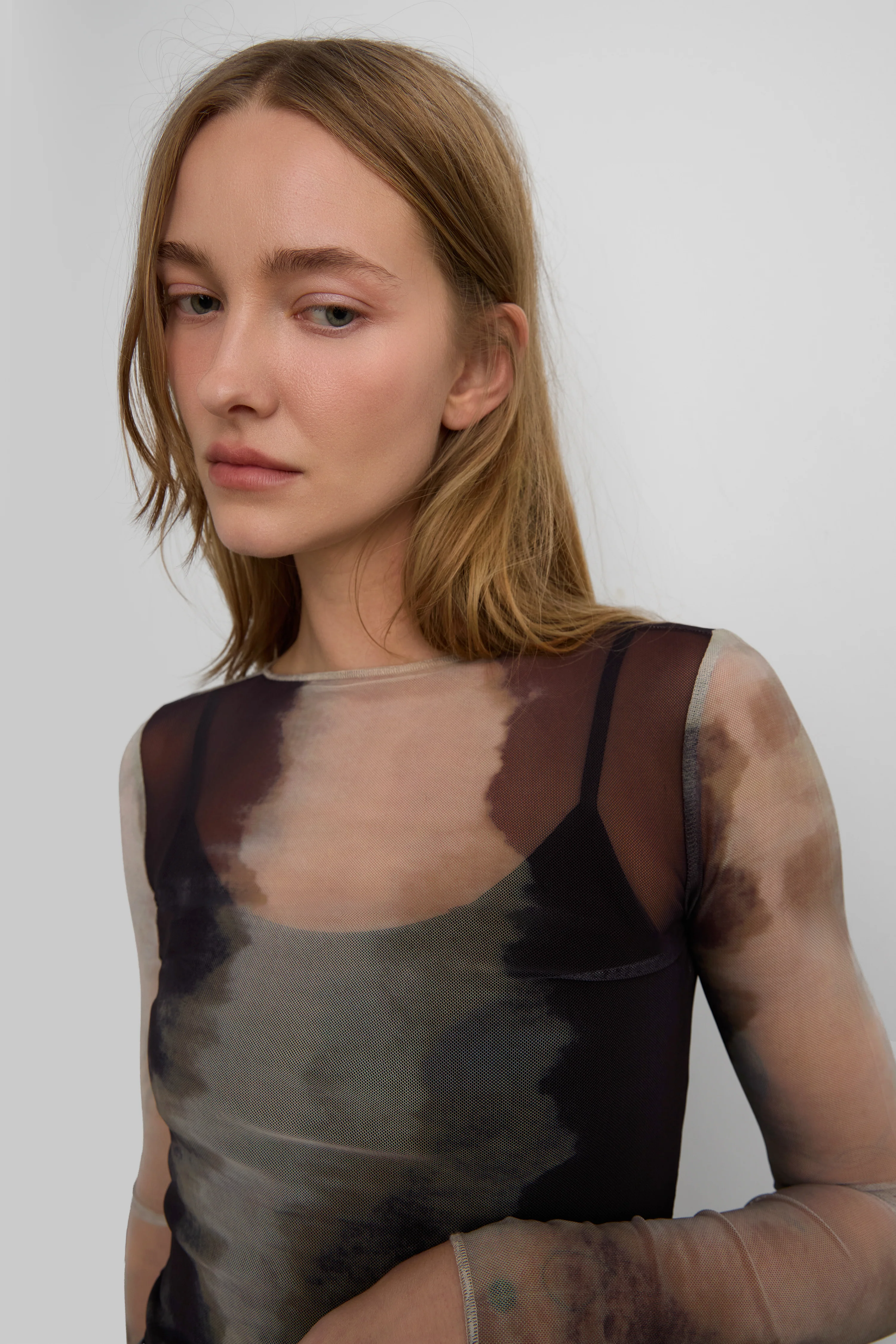 MESH LONG SLEEVE TOP - Image 2