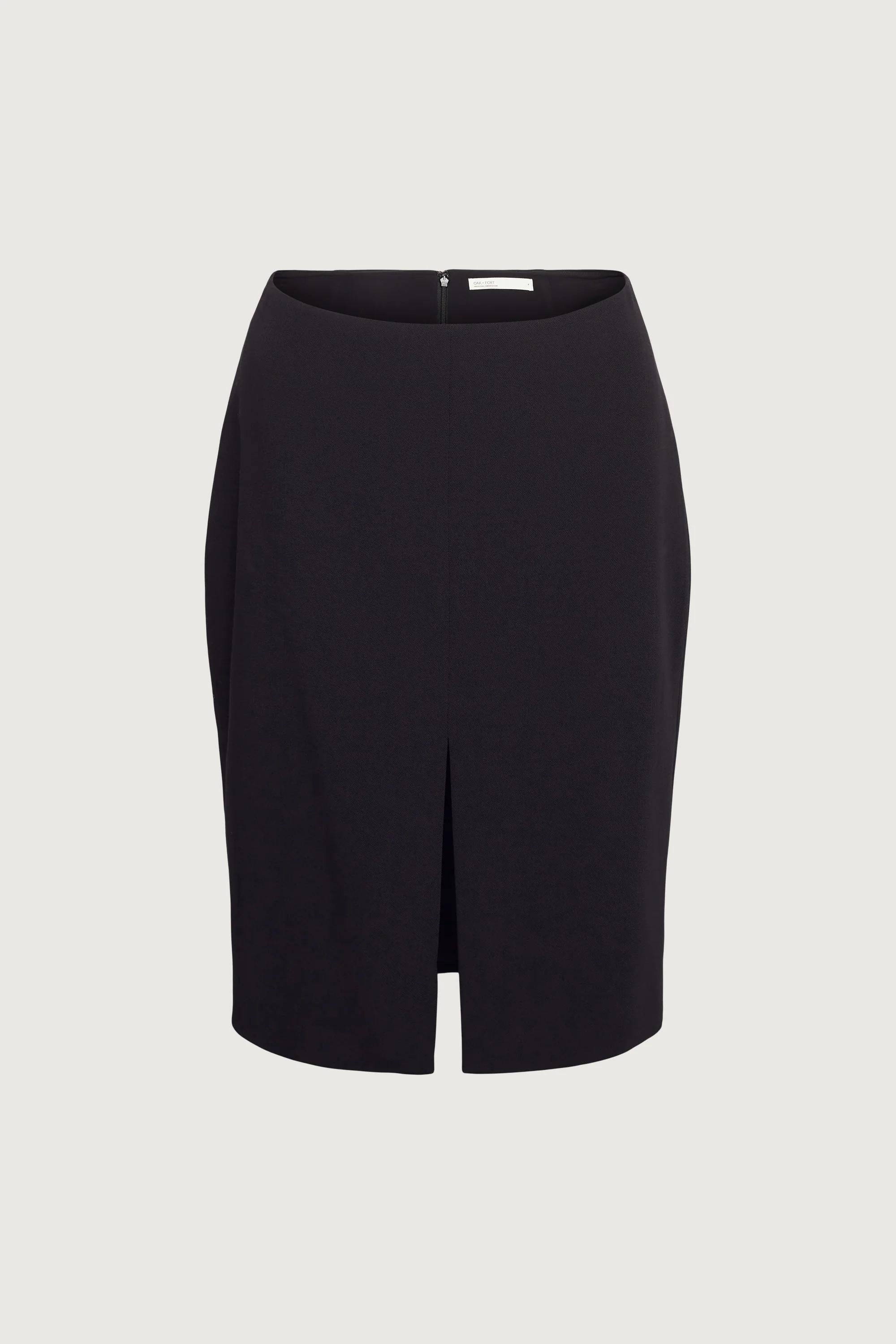 MIDI SUITING SKIRT WITH FRONT SLIT - Image 4