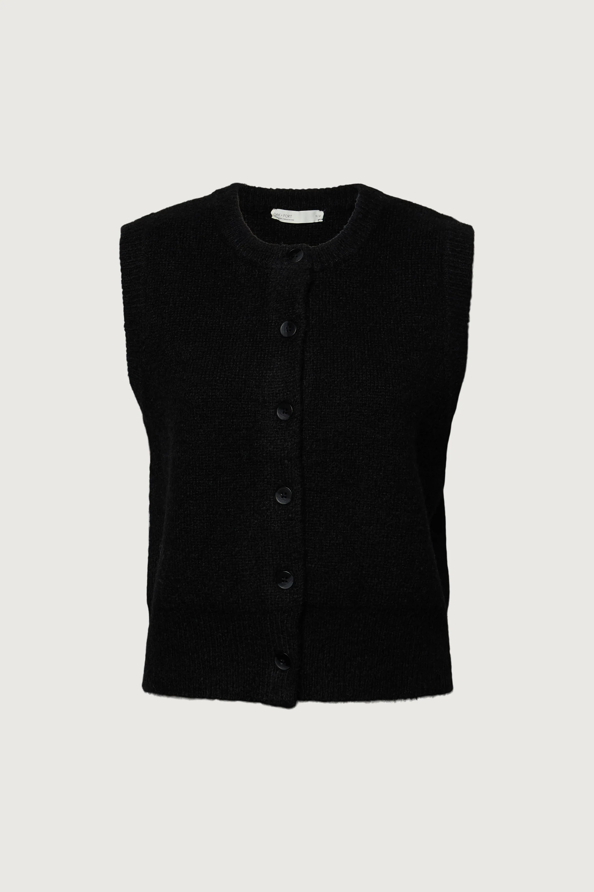 MOHAIR KNIT BUTTON FRONT SWEATER VEST - Image 6