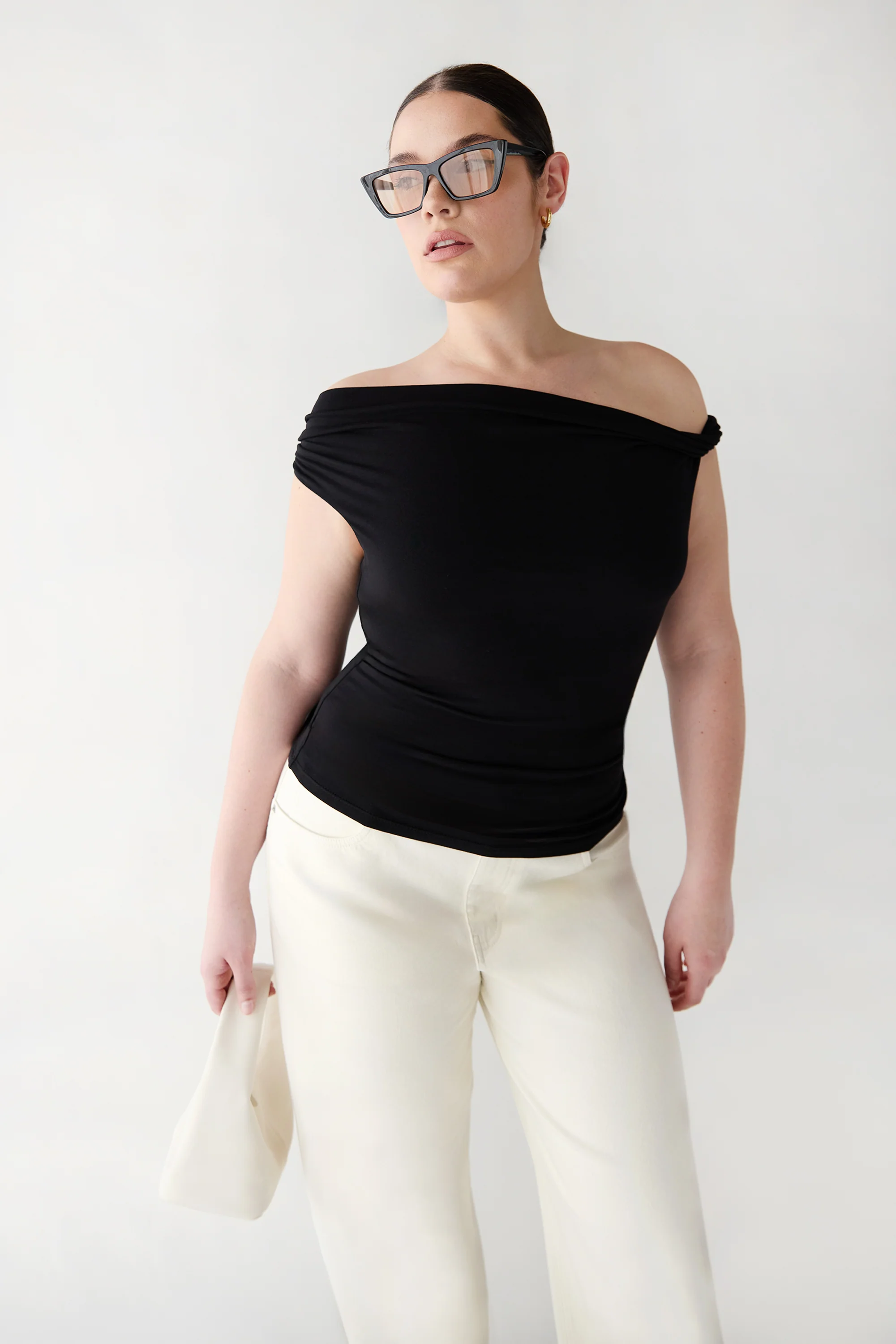 OFF SHOULDER KNIT TOP - Image 5