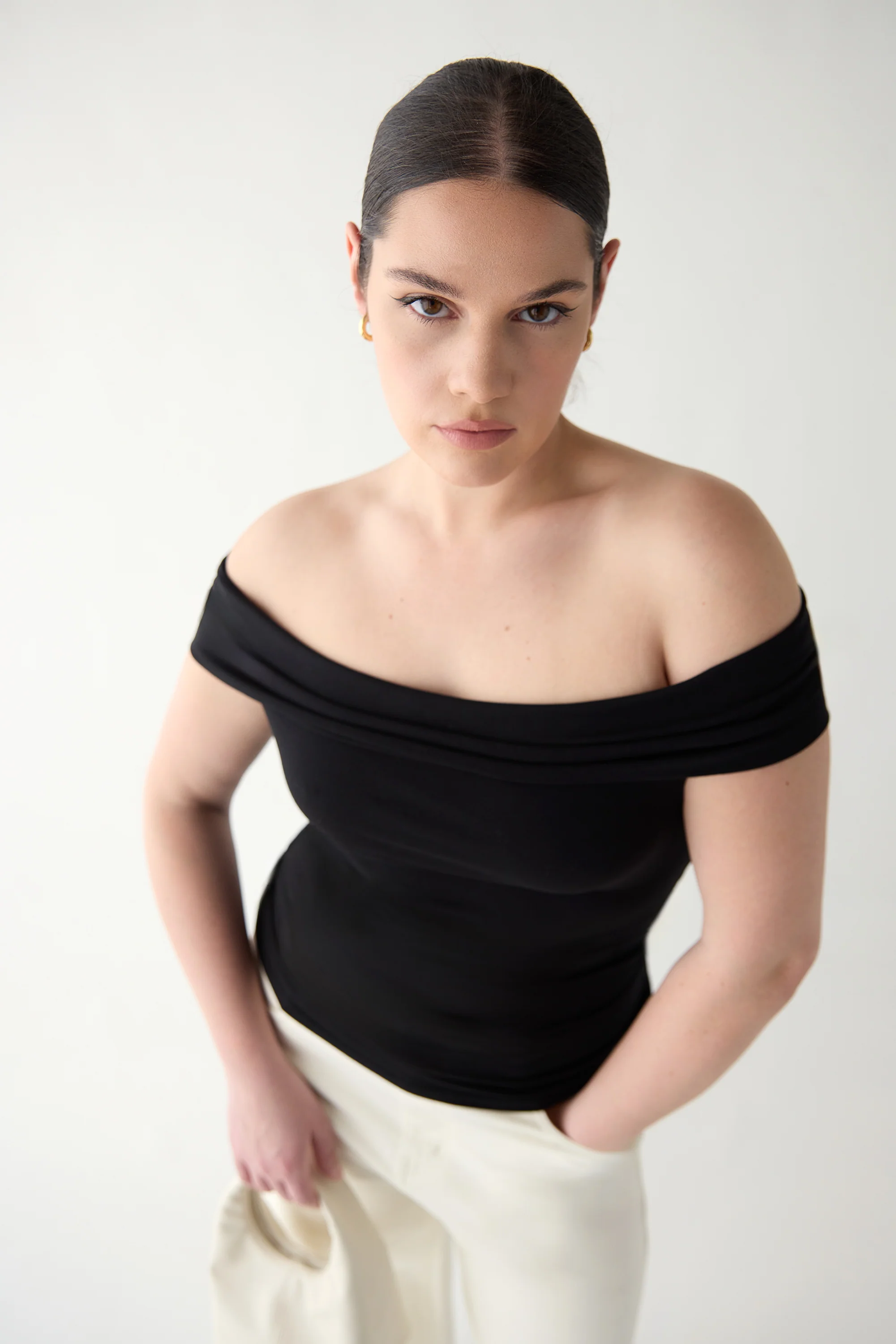 OFF SHOULDER KNIT TOP - Image 6