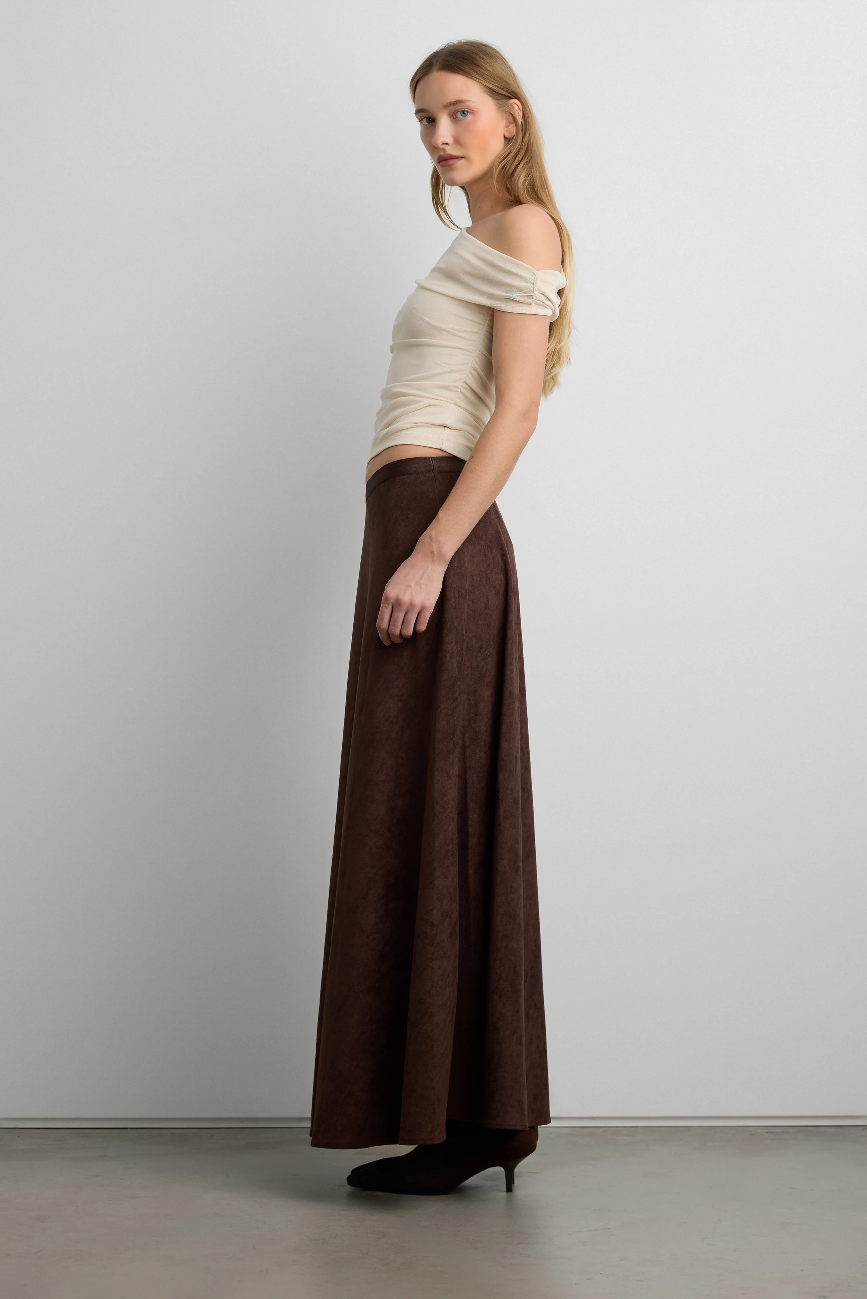OFF THE SHOULDER LAYERED MESH TOP - Image 2