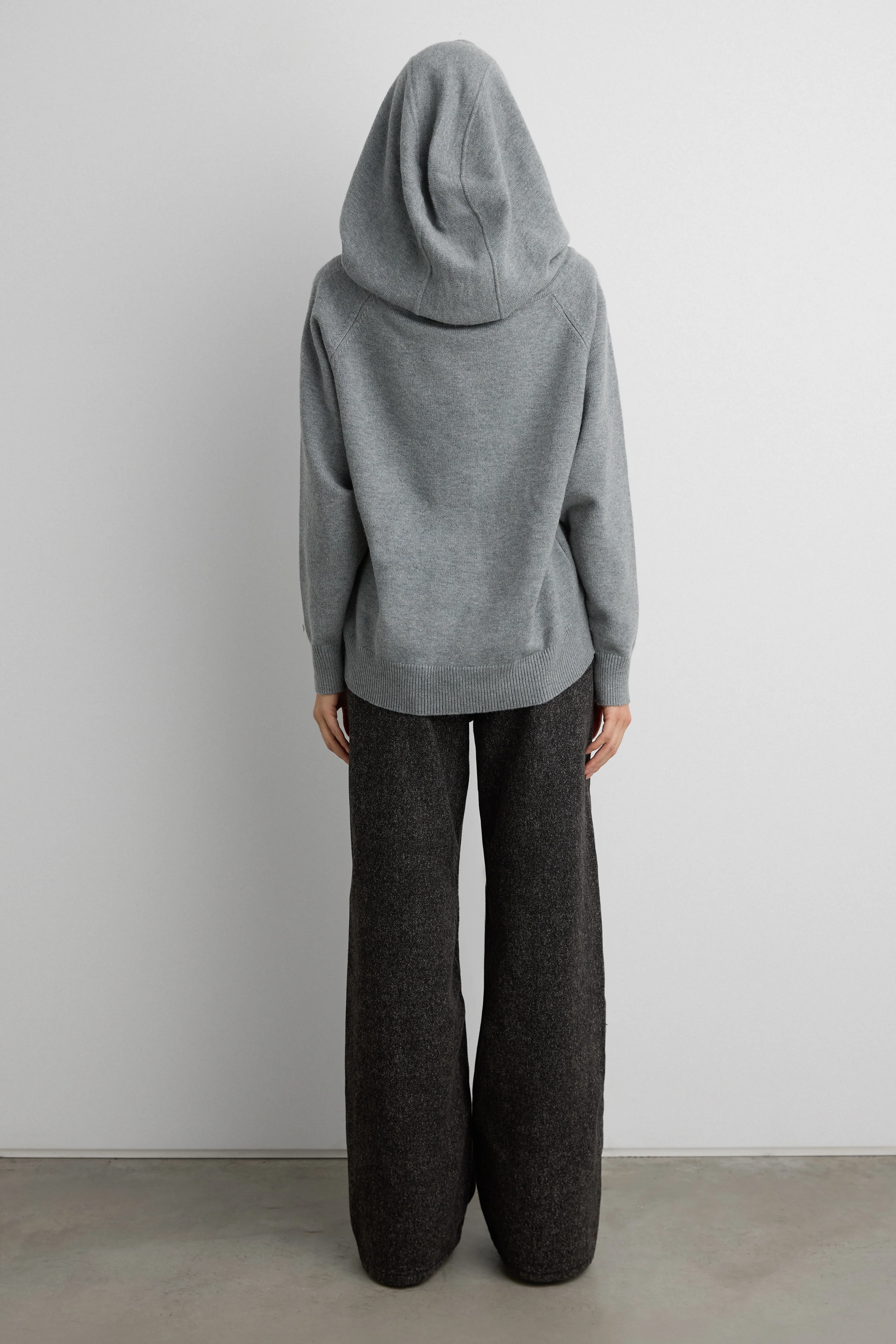 OFF THE SHOULDER SLOUCHY SWEATER HOODIE - Image 5