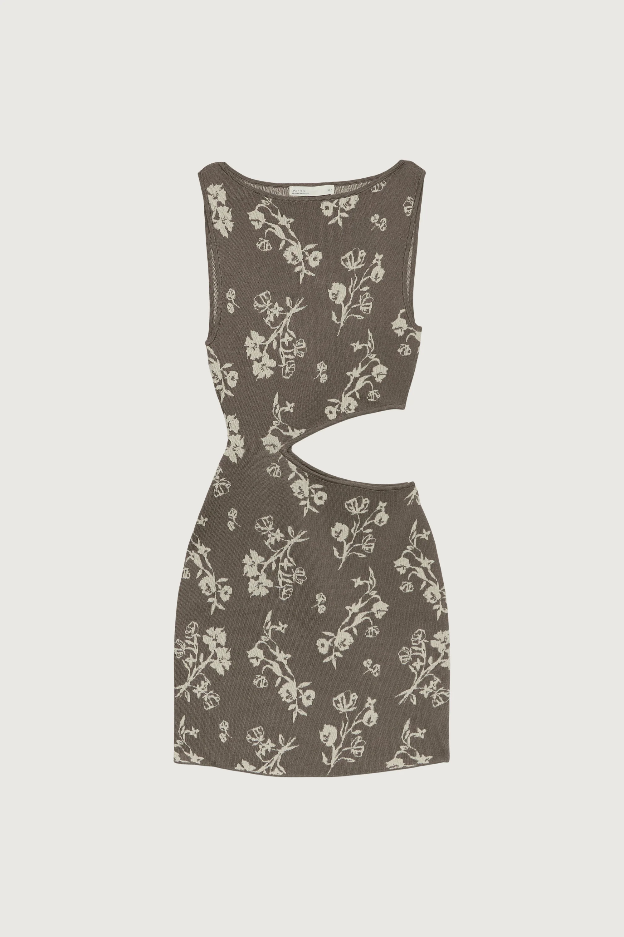 ONE SHOULDER KNIT MINI DRESS WITH CUTOUT - Image 2