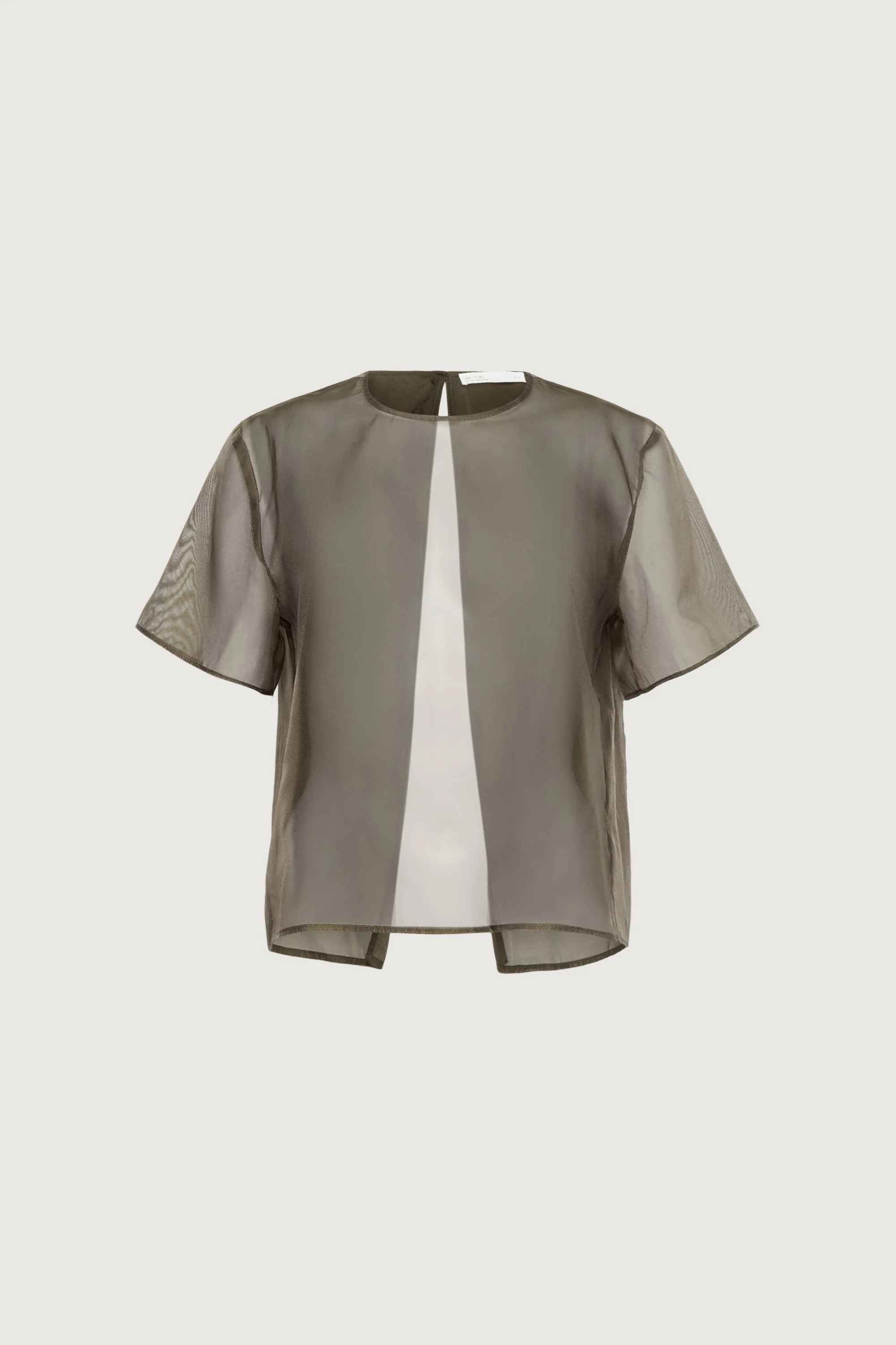 ORGANZA SHEER BACK SLIT TOP - Image 4