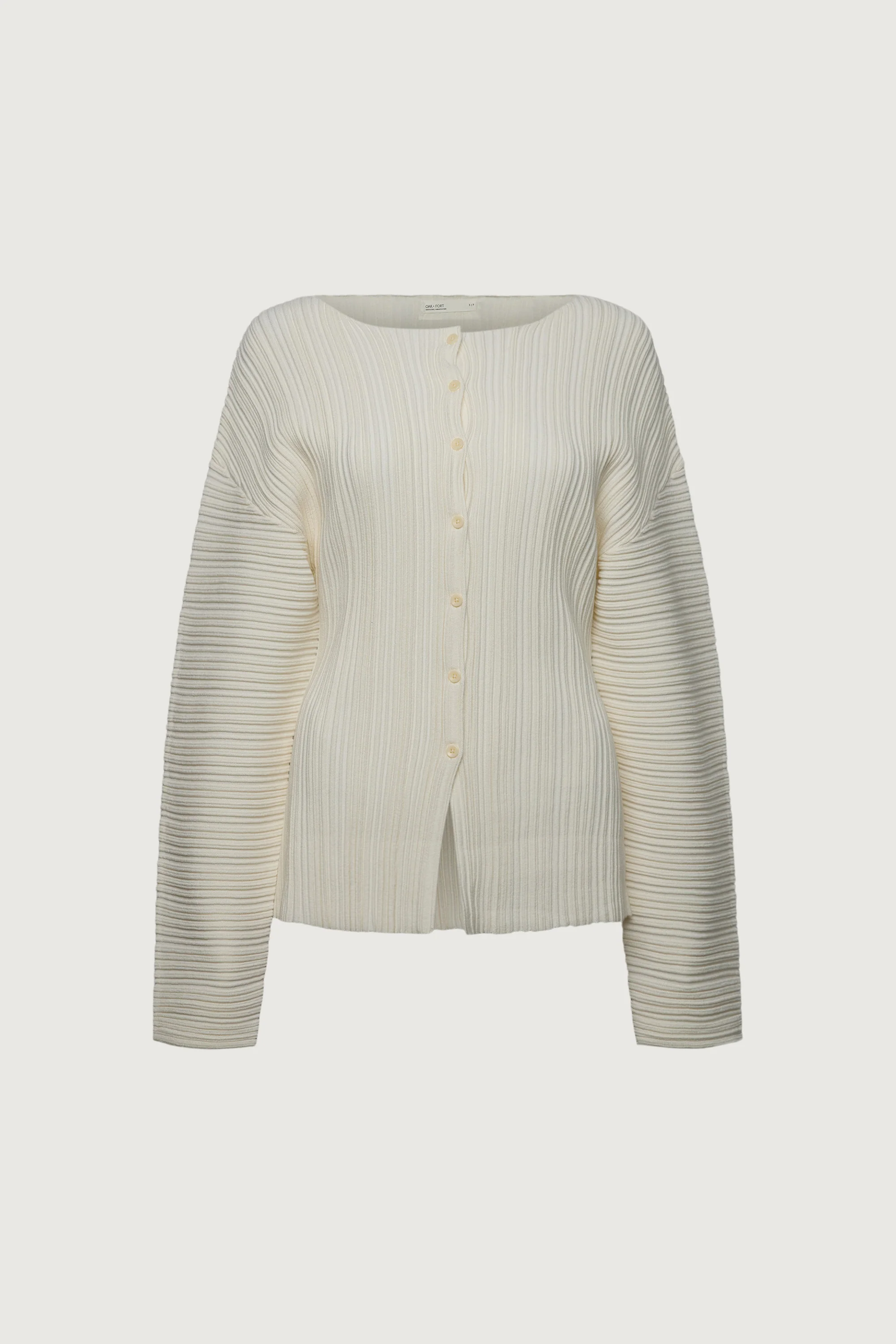 OTTOMAN RIBBED KNIT BUTTON FRONT TOP - Image 11