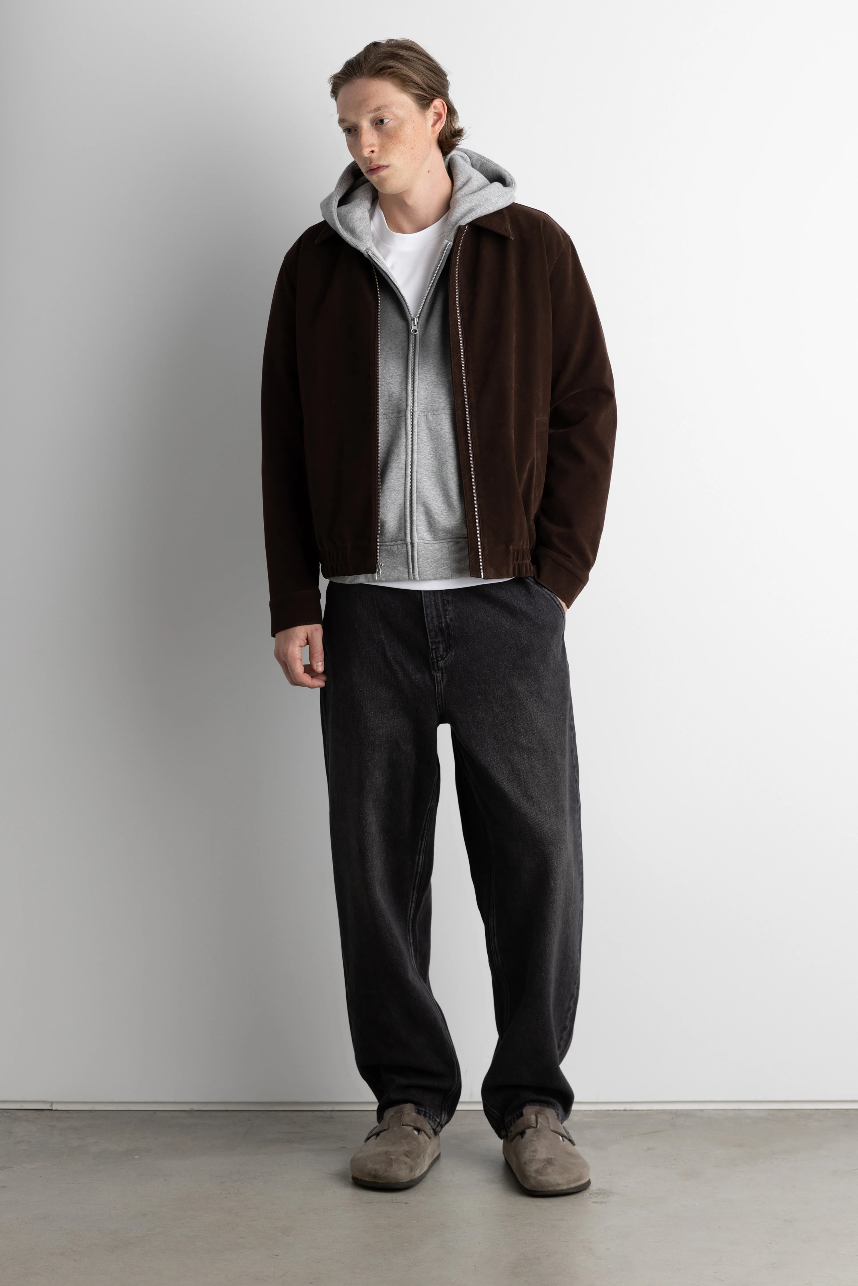 OVERSIZED BOXY OMBRE EFFECT ZIP UP HOODIE - Image 2