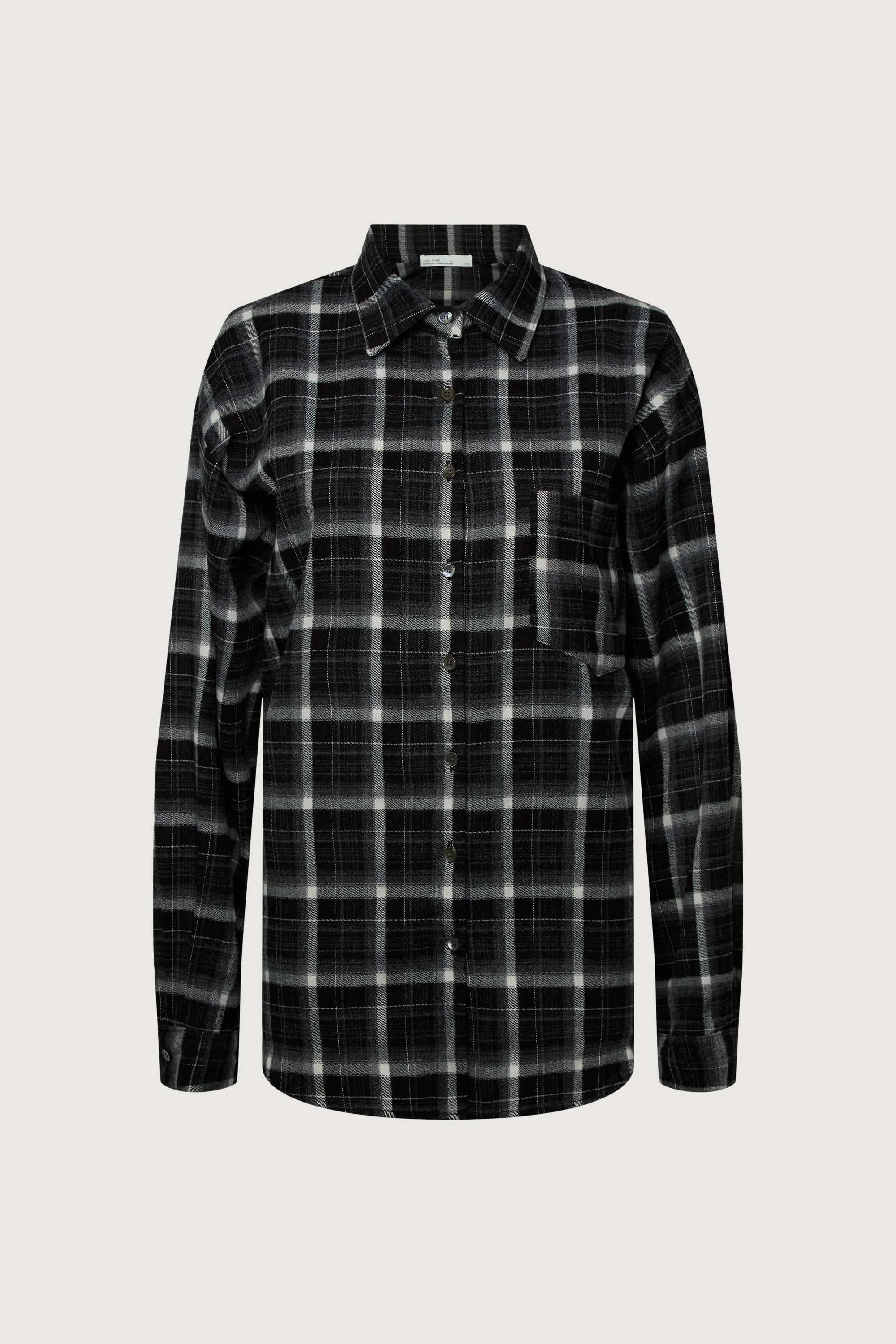 OVERSIZED FLANNEL PLAID SHIRT - Image 4
