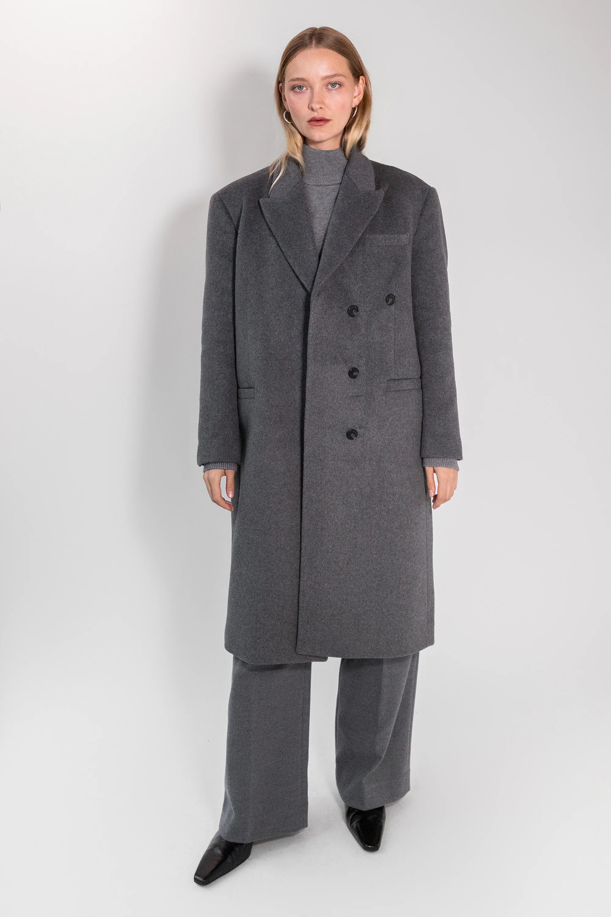 OVERSIZED WOOL-BLEND COAT - Image 5