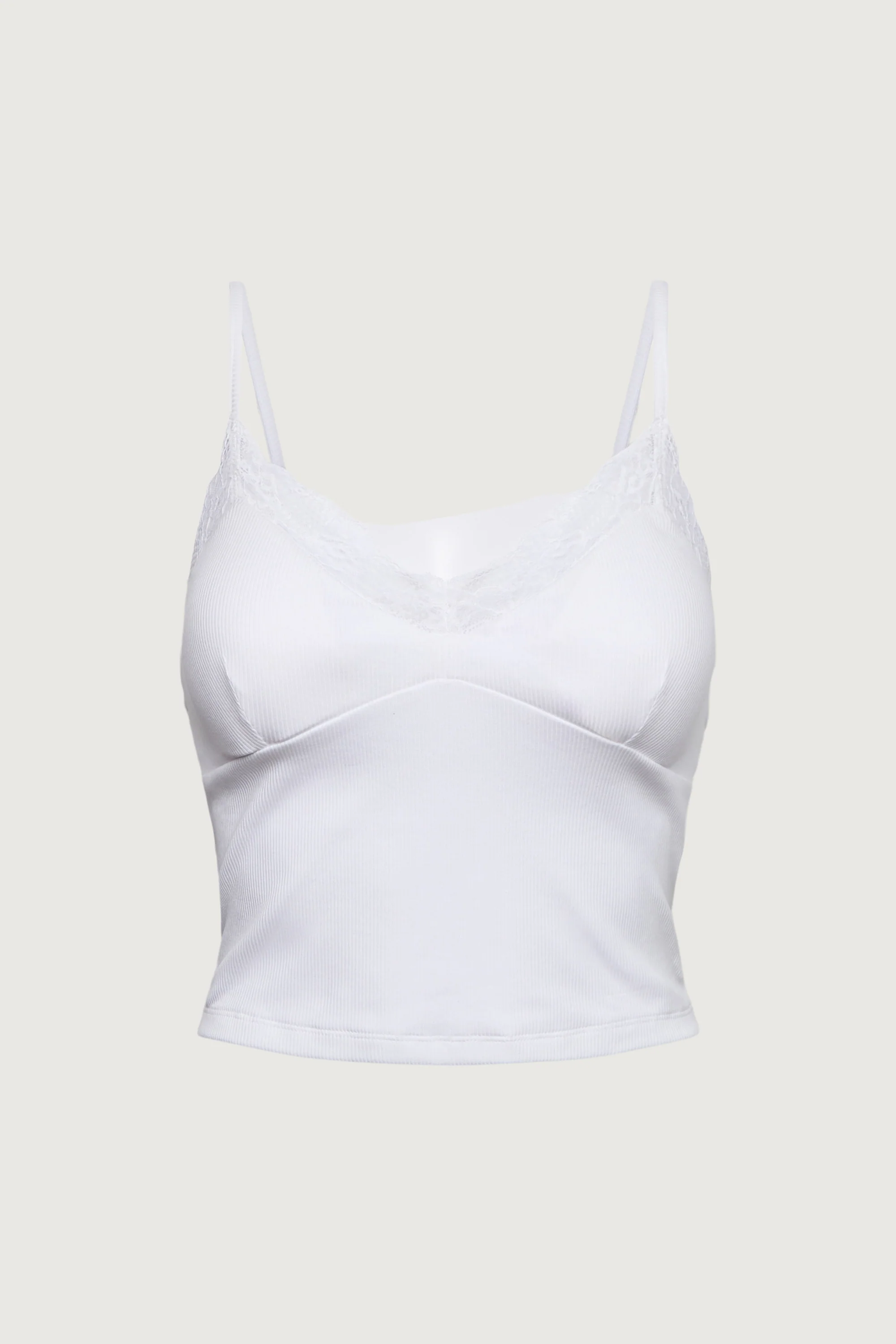 PADDED LACE TRIM CAMISOLE TANK TOP - Image 6