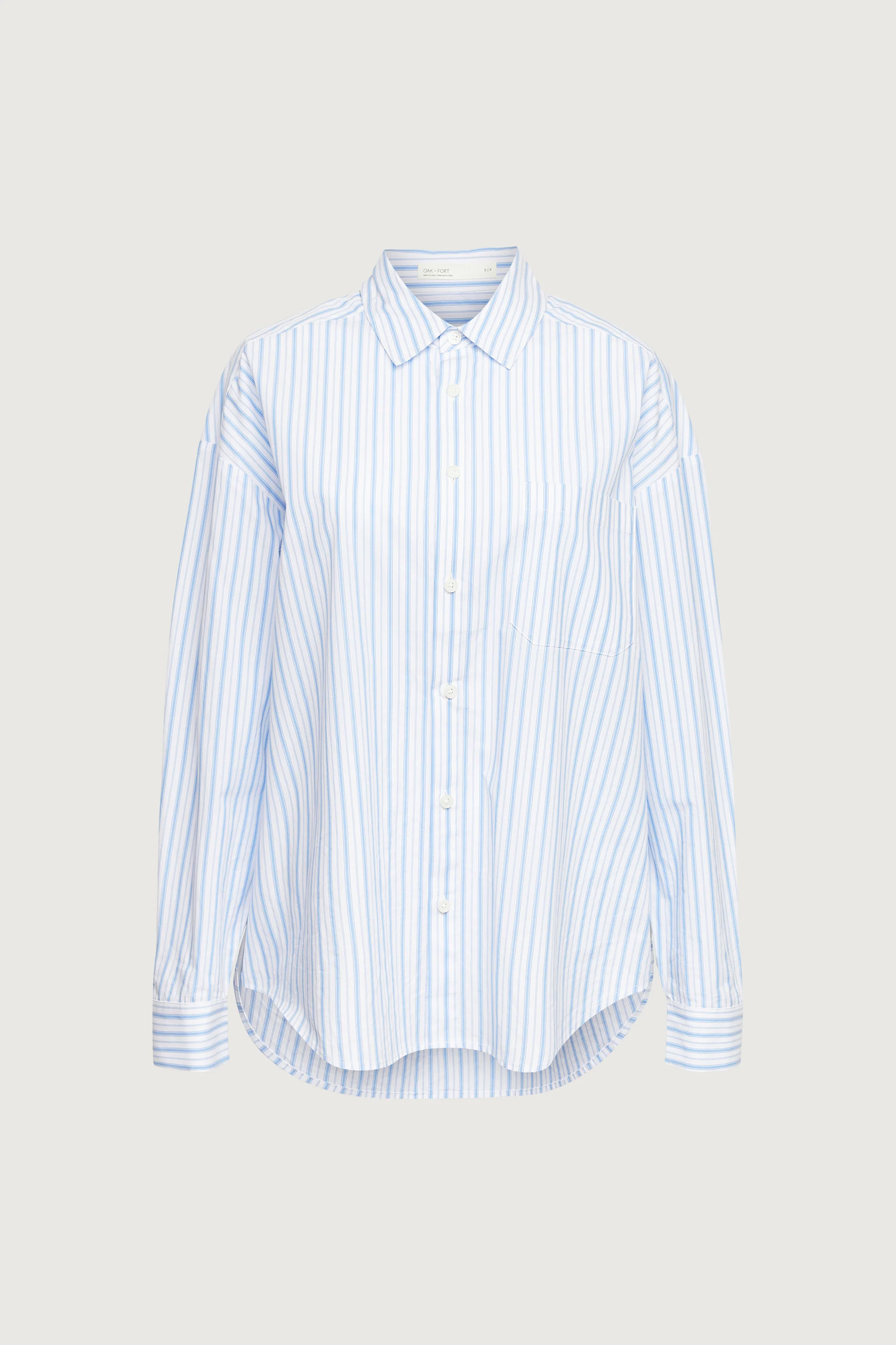 STRIPED COTTON POPLIN SHIRT - Image 12