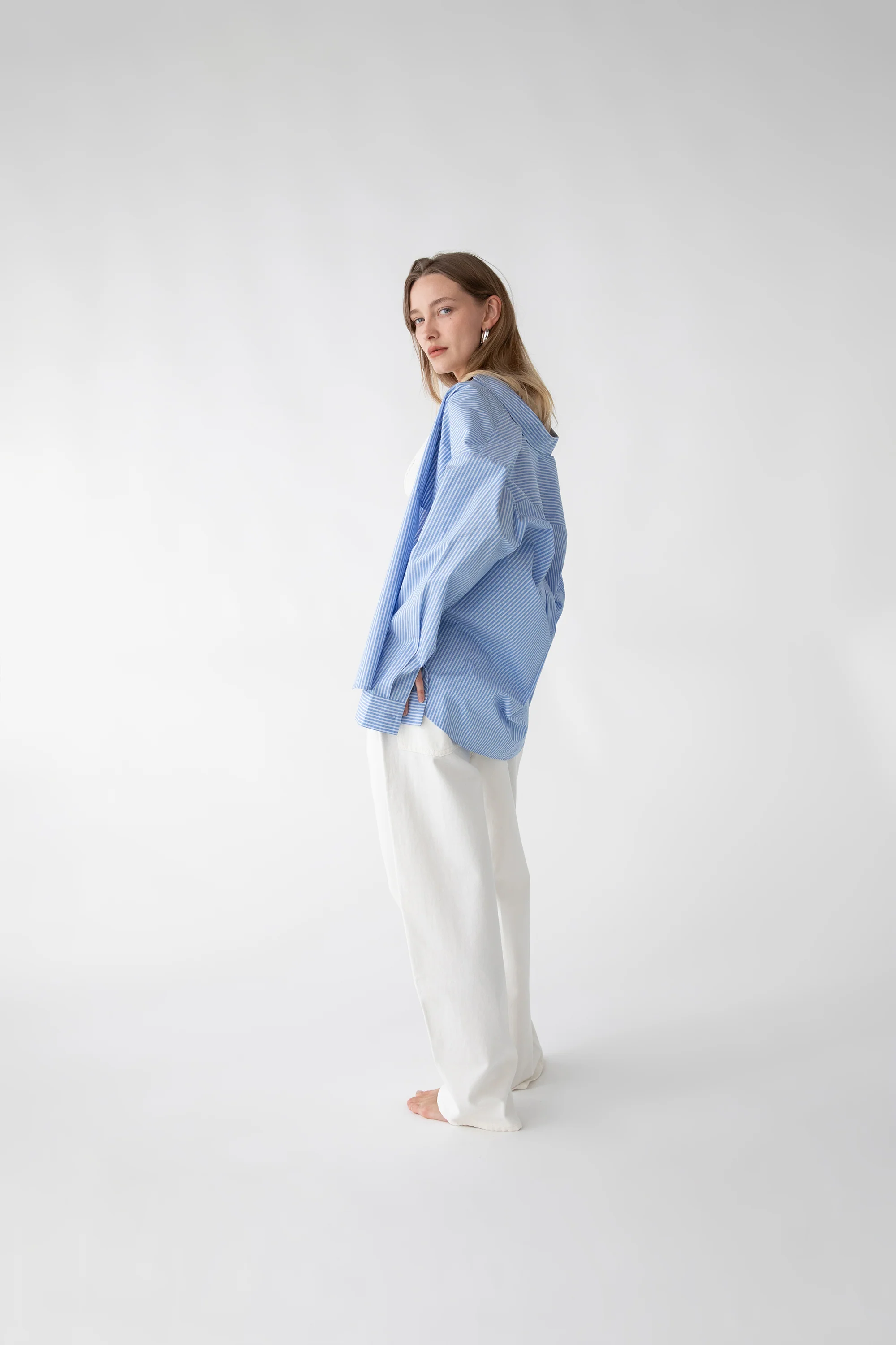 STRIPED COTTON POPLIN SHIRT - Image 3
