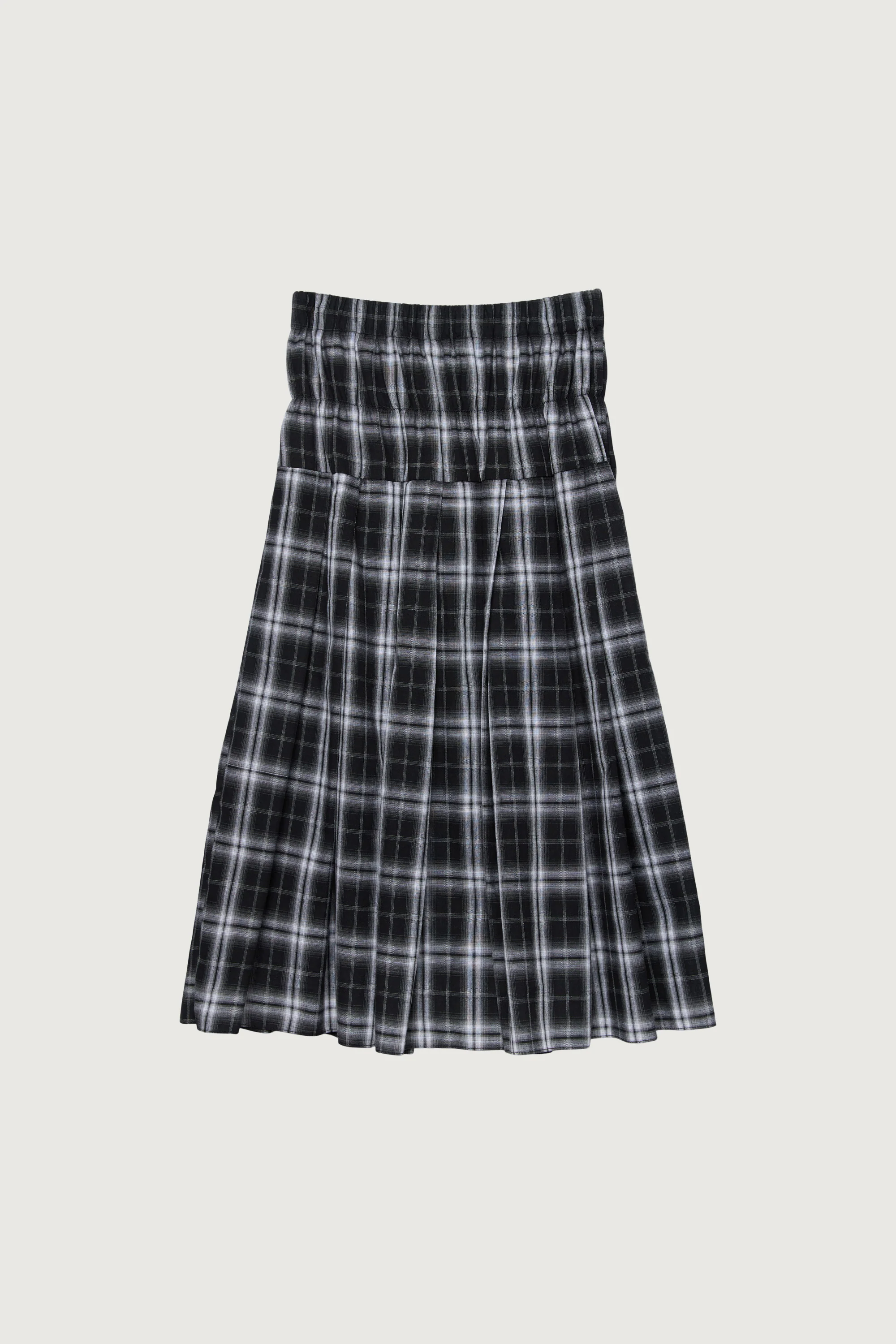 PLAID MIDI SKIRT - Image 4