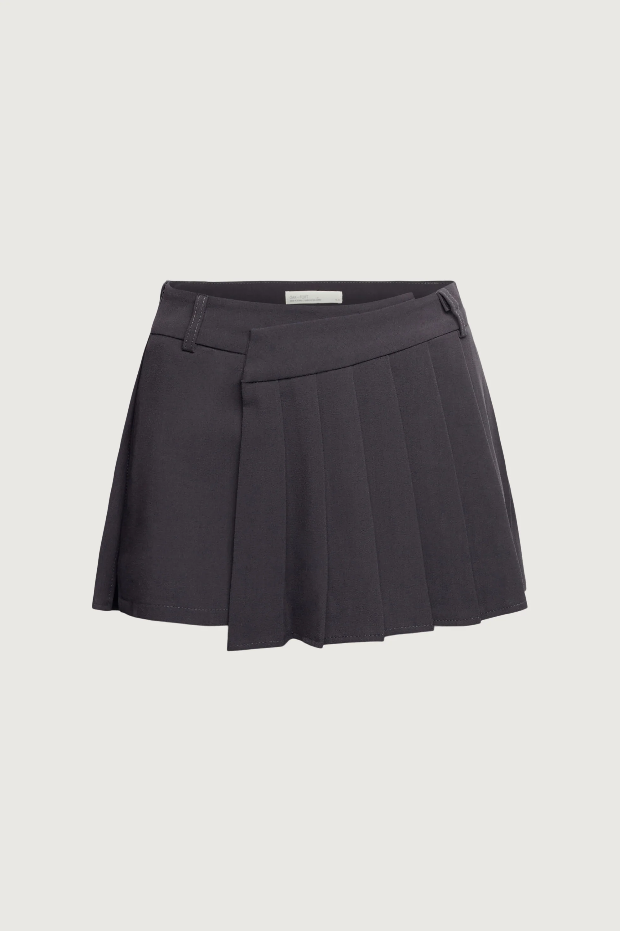 PLEATED WRAP MINI SKORT - Image 7